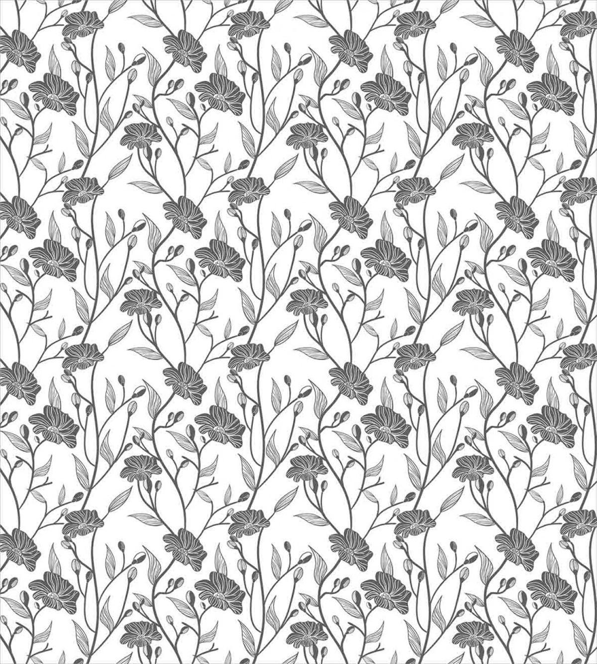 Blooming Flowers Buds Art — Pattern