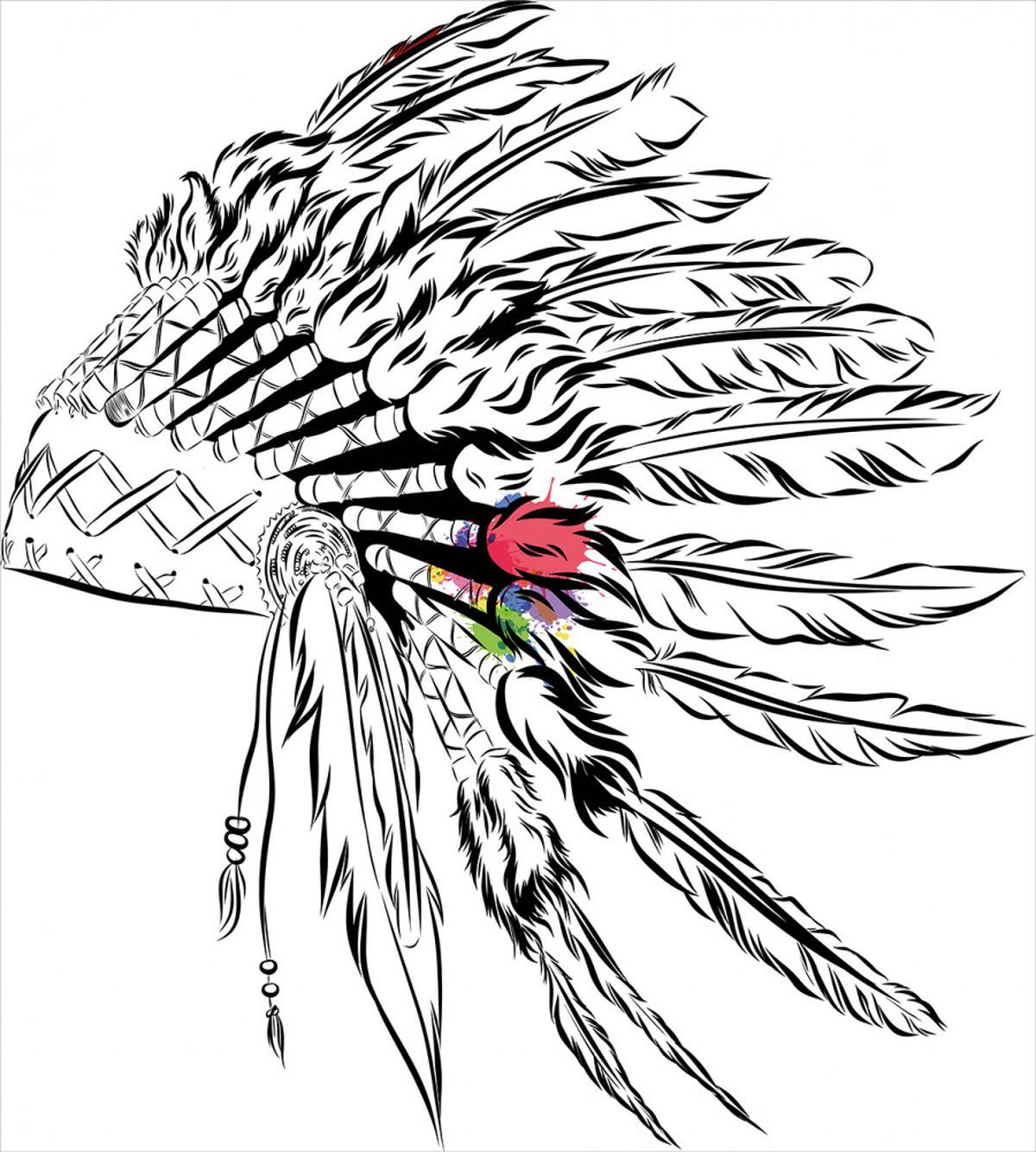 Headdress Sketch Design — Pattern