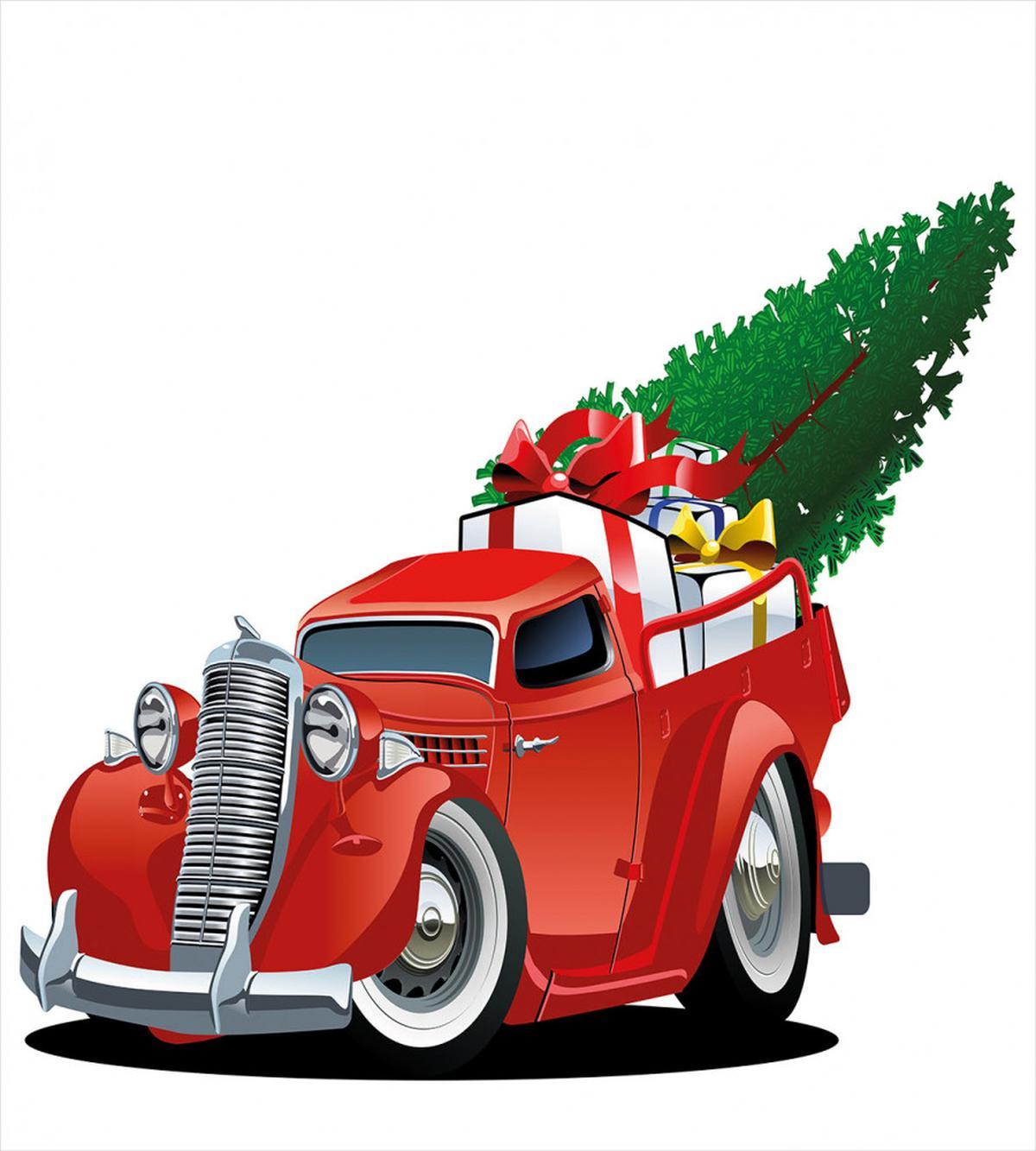 Red American Truck — Pattern