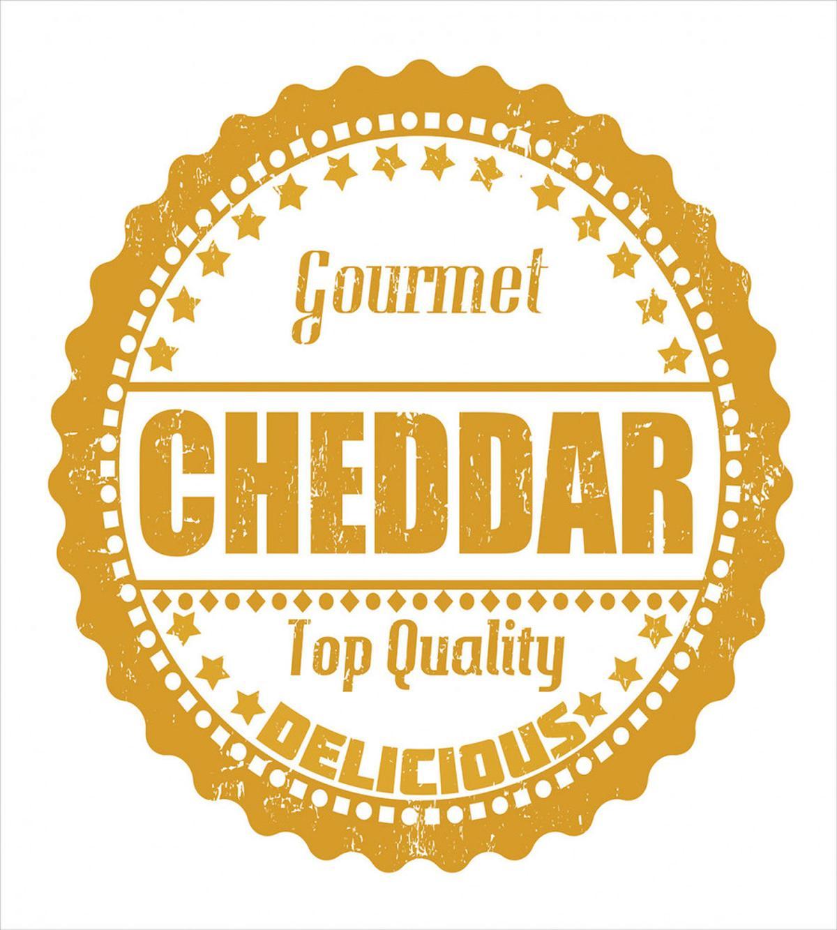 Gourmet Cheddar Rubber Stamp — Pattern
