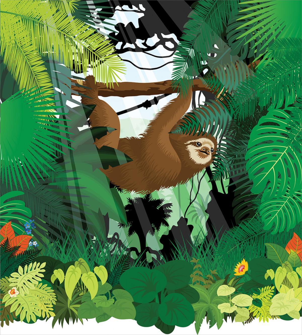 Vibrant Rainforest Plants — Pattern