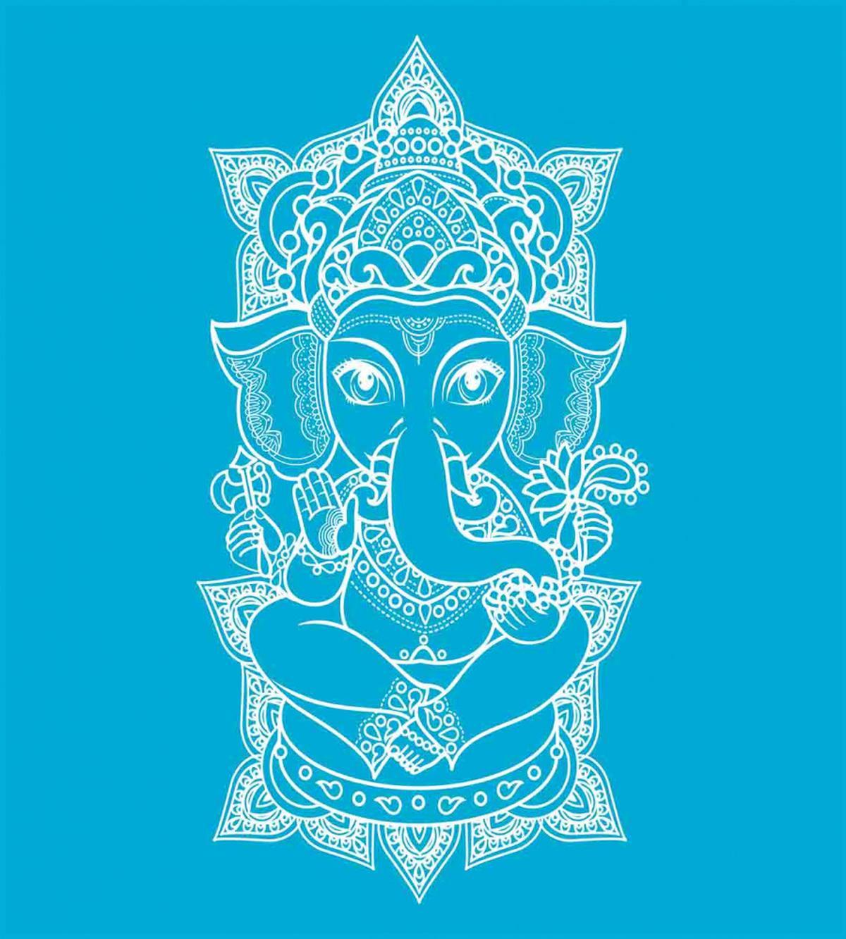 Old Elephant Figure Graphic — Pattern