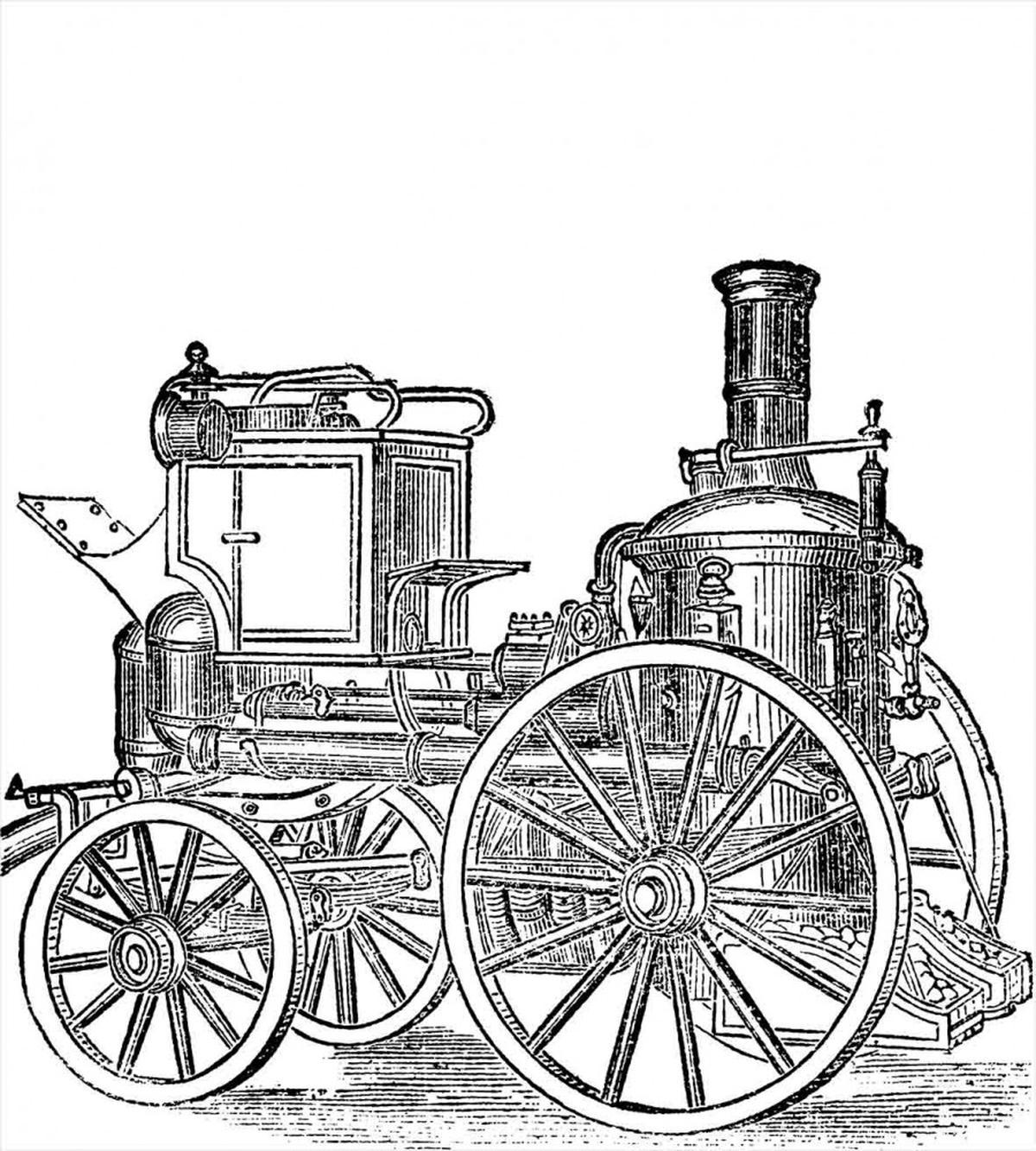 Old Fireman Truck — Pattern
