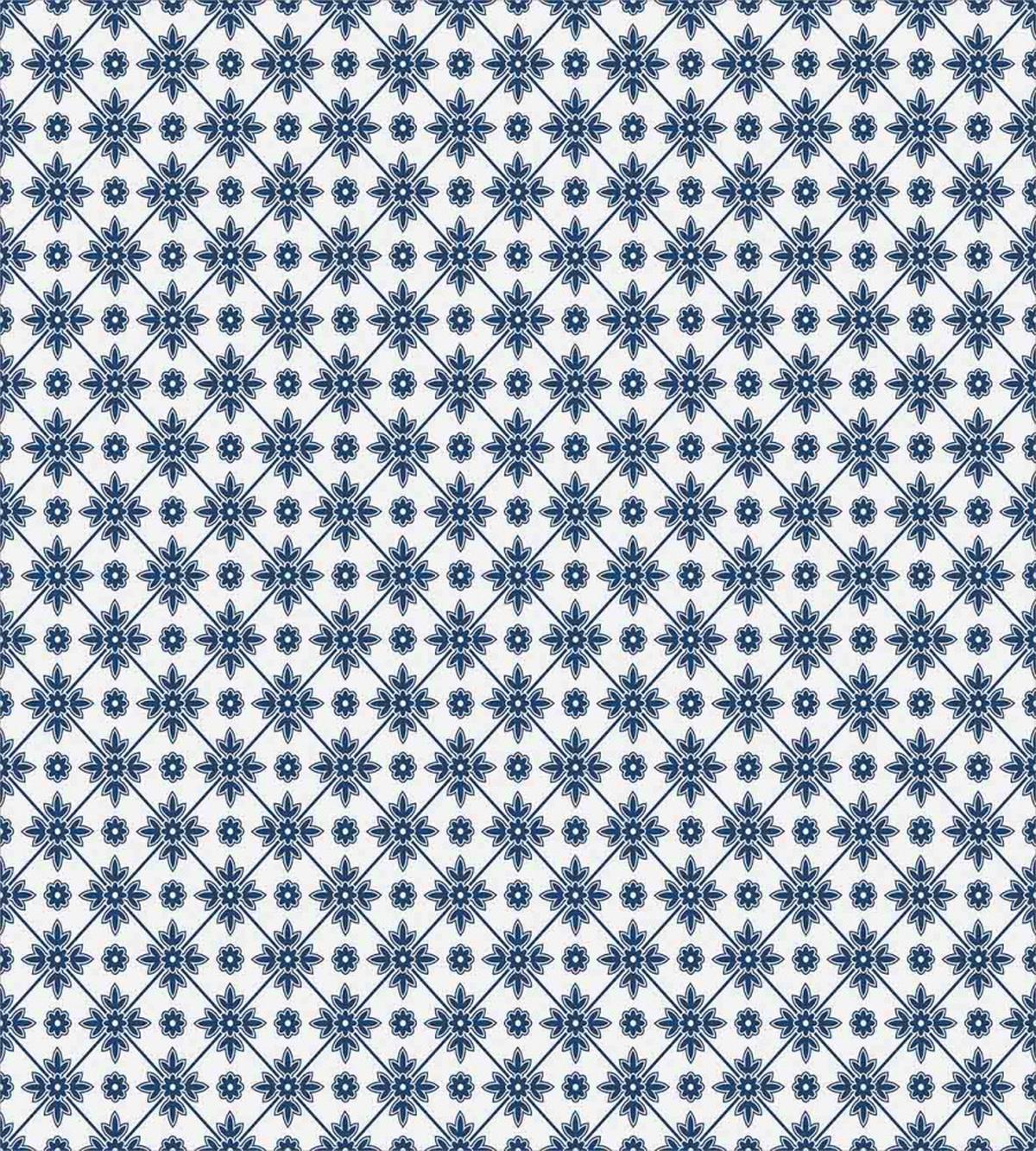 Rhombuses and Flowers — Pattern