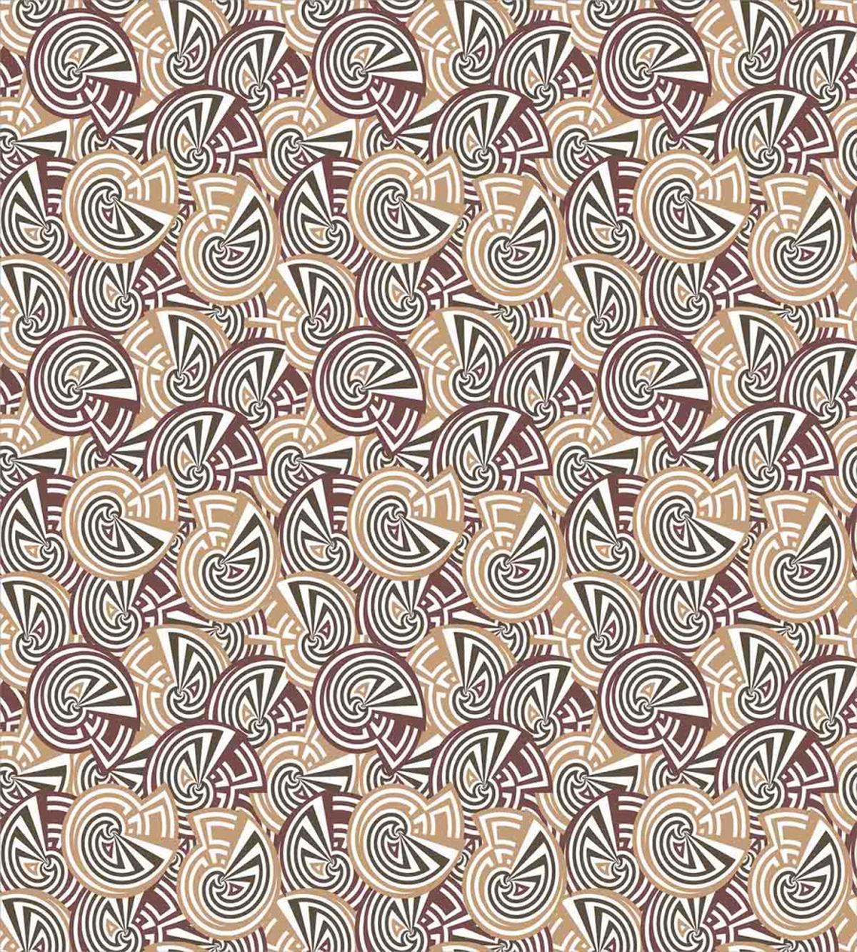 Retro Spiral Shapes — Pattern