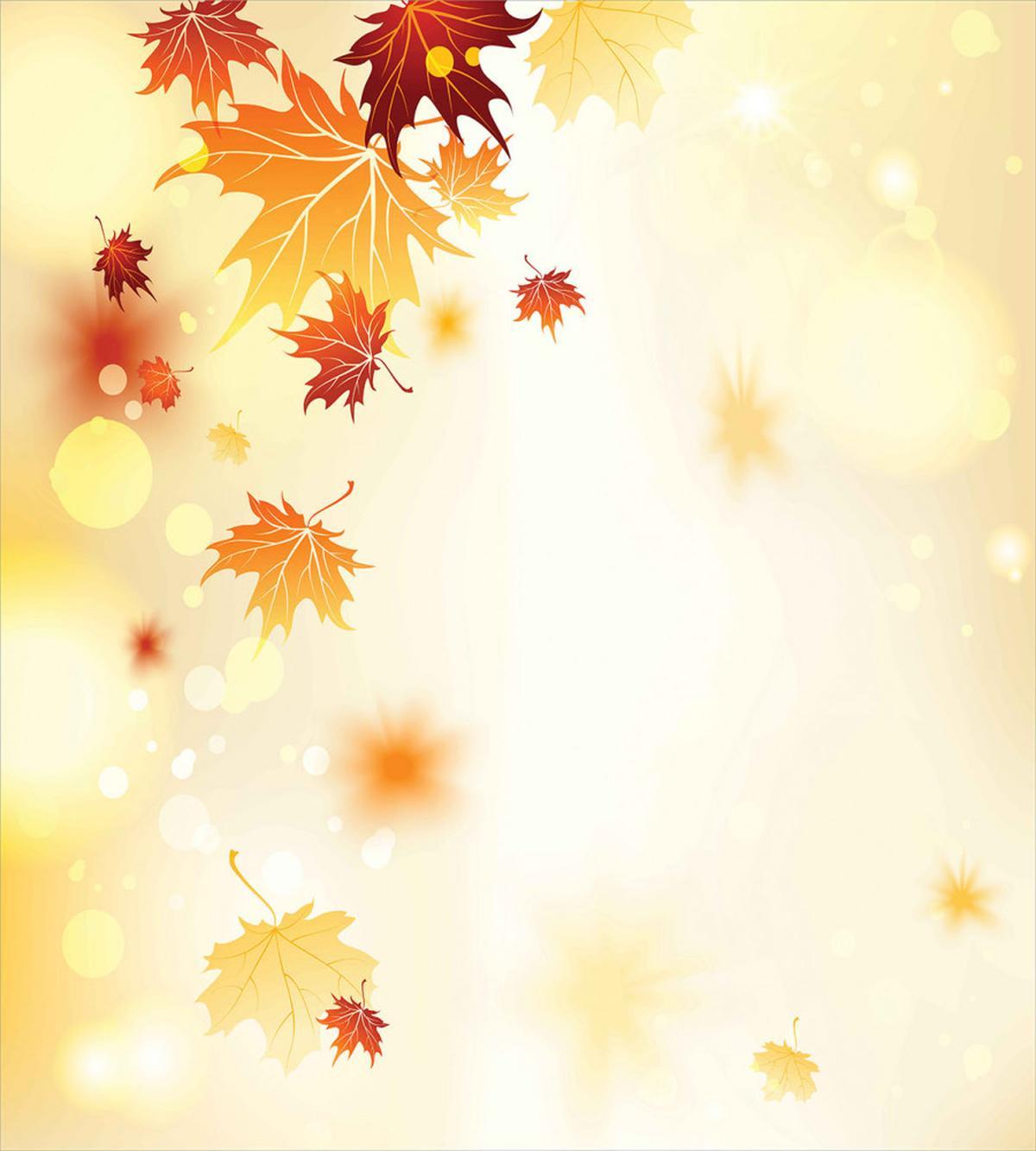 Abstract Maple Leaves Bokeh — Pattern