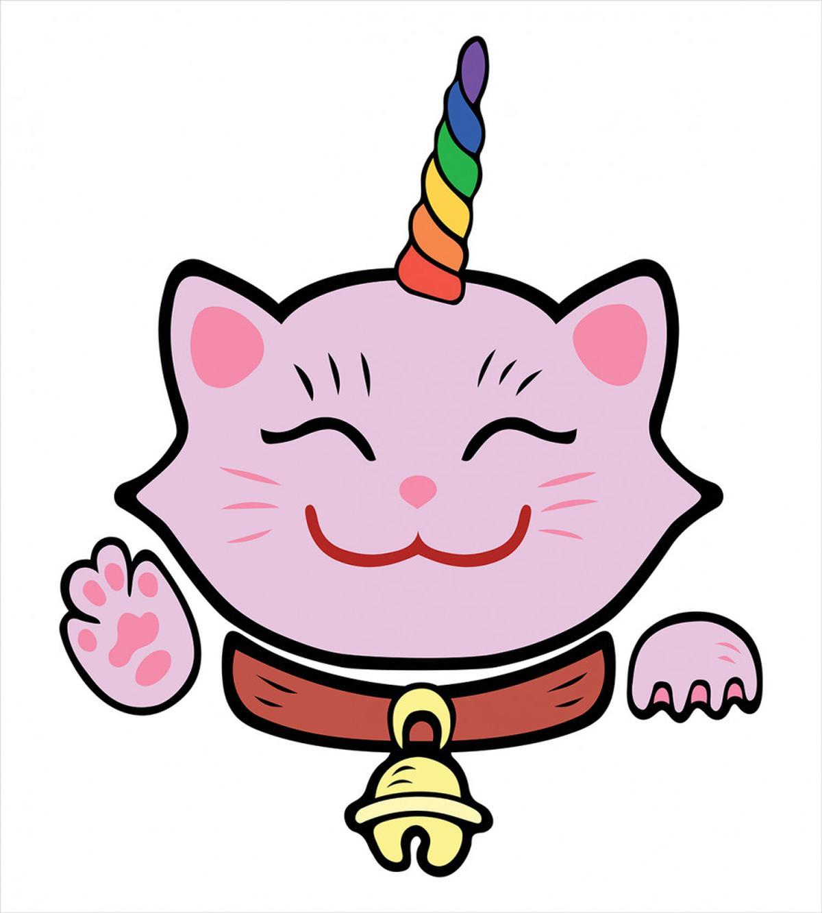 Pink Maneki Neko — Pattern