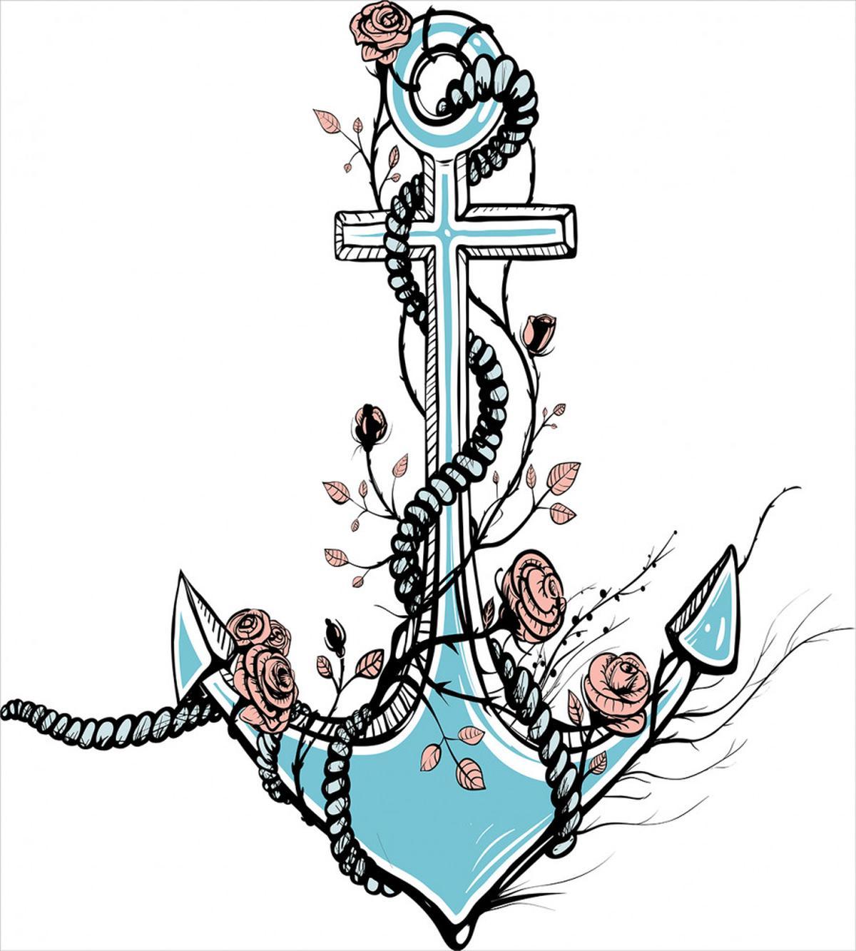 Romantic Design Anchor — Pattern