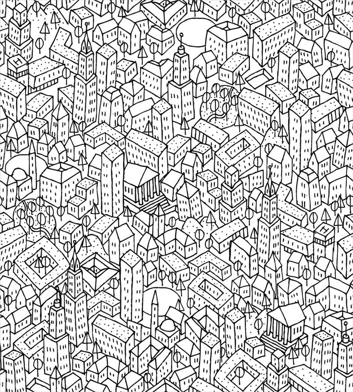 Crowded Urban Life — Pattern
