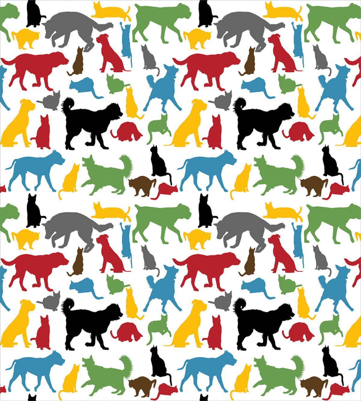 Colorful Cats and Dogs — Pattern