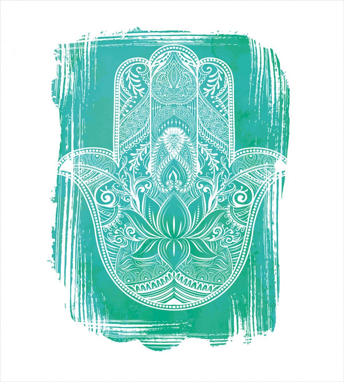 Grungy Floral Ethnic Motif — Pattern