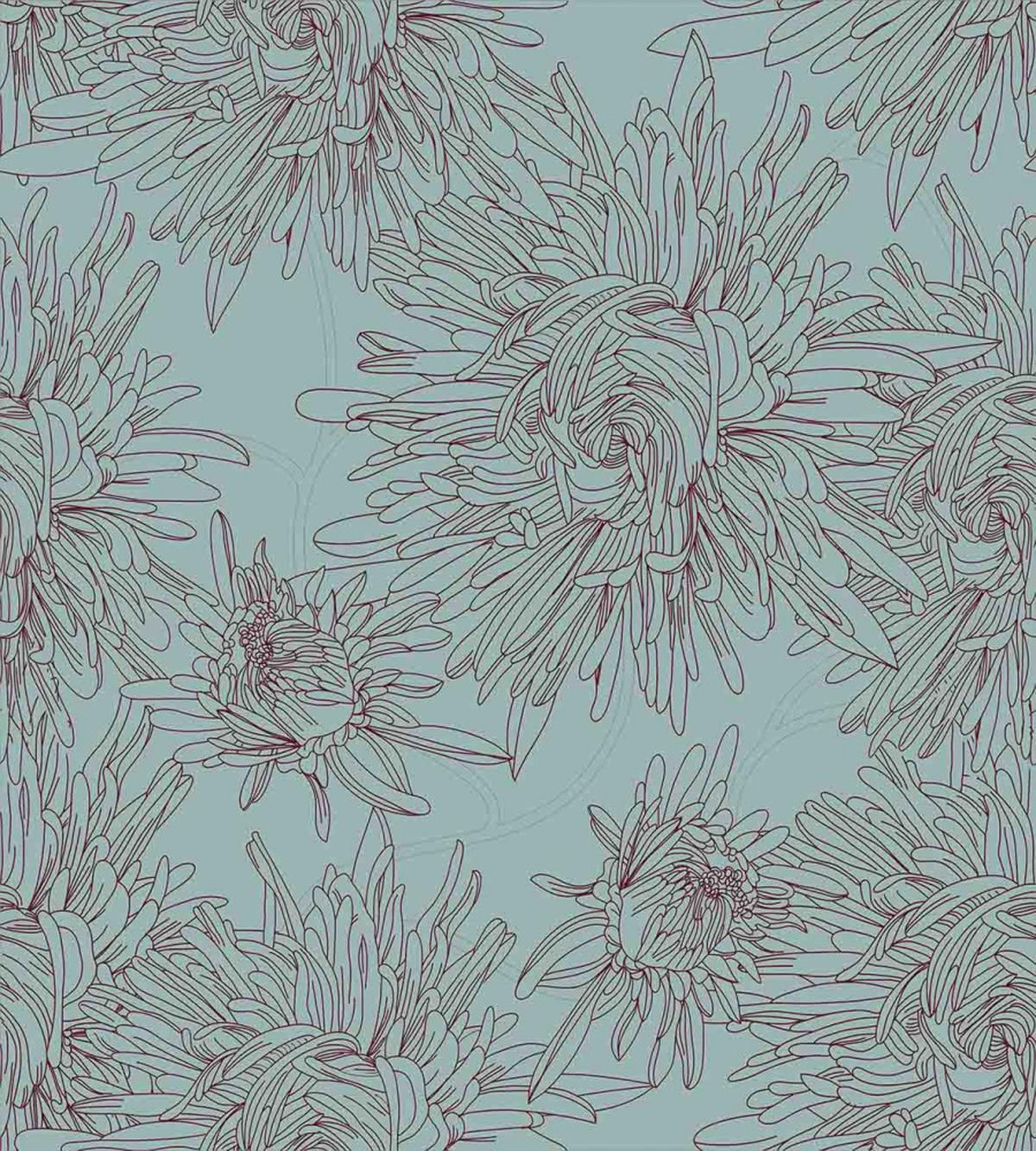 Aster Blossoms Artwork — Pattern