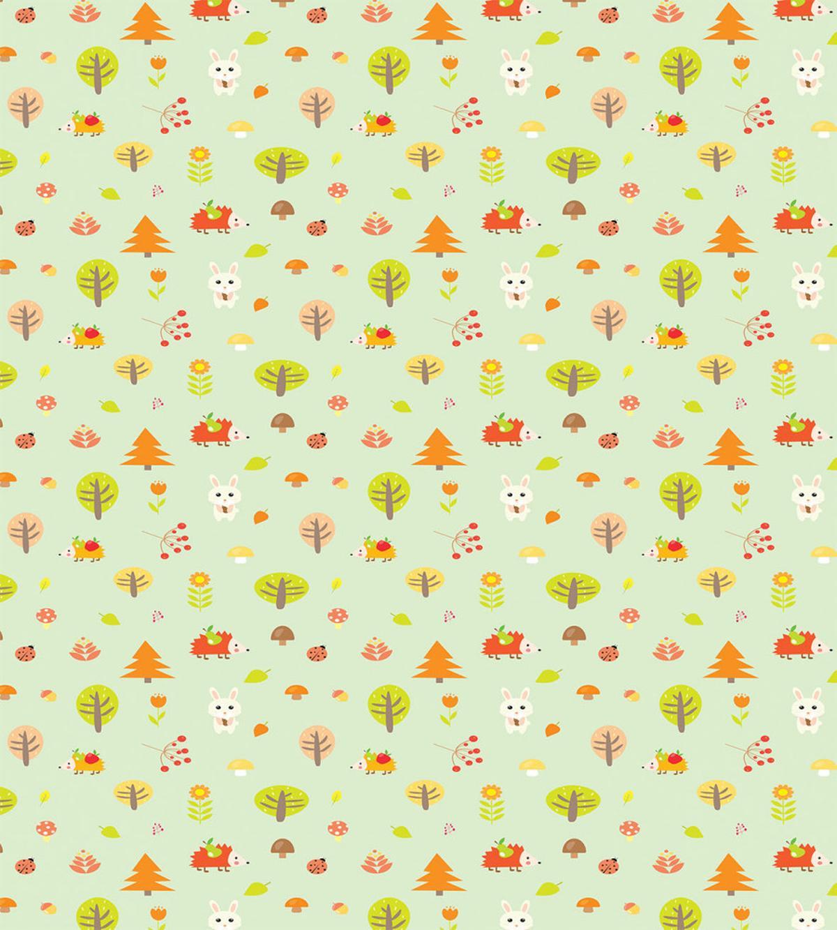 Cartoon Art Autumn Forest — Pattern