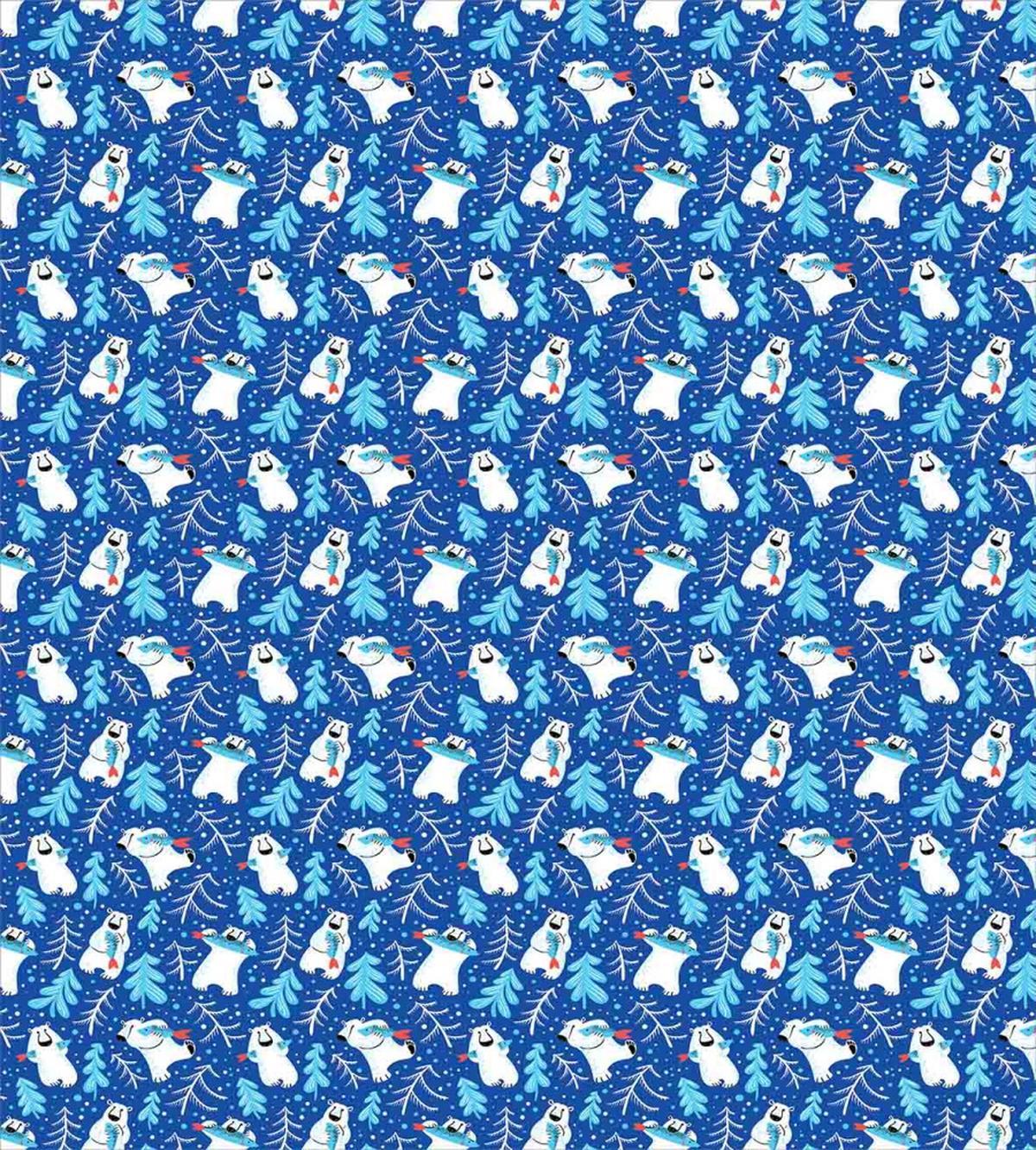 Polar Bear with Fish — Pattern