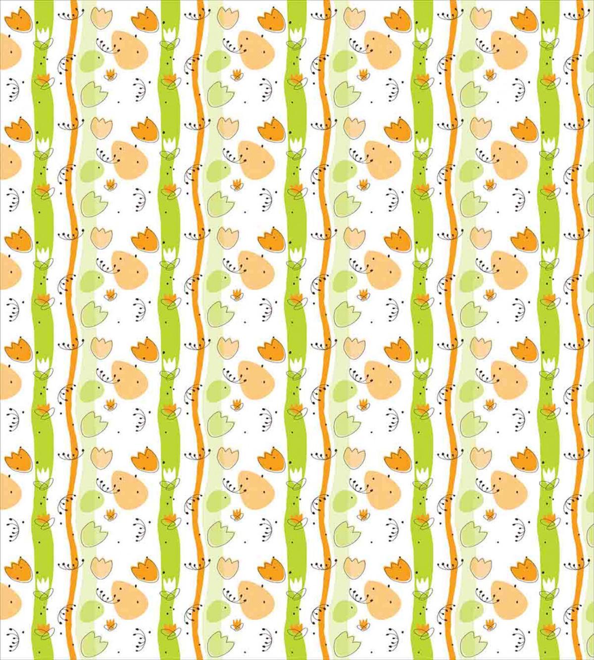 Cartoon Flower Stripe — Pattern