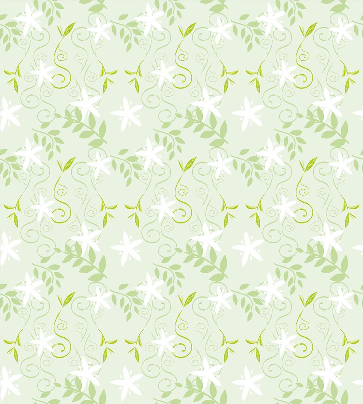 Swirls Floral Branches — Pattern