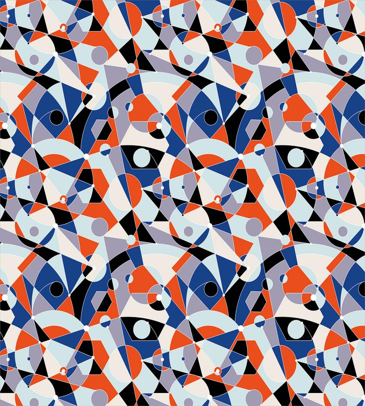 Colors Shapes Grid — Pattern