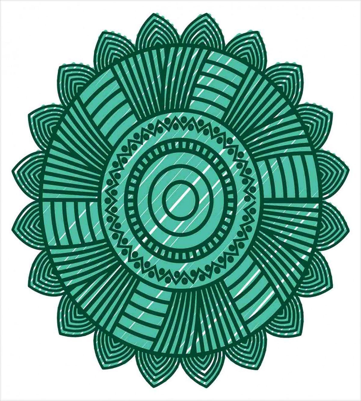 Round Eastern Flower — Pattern