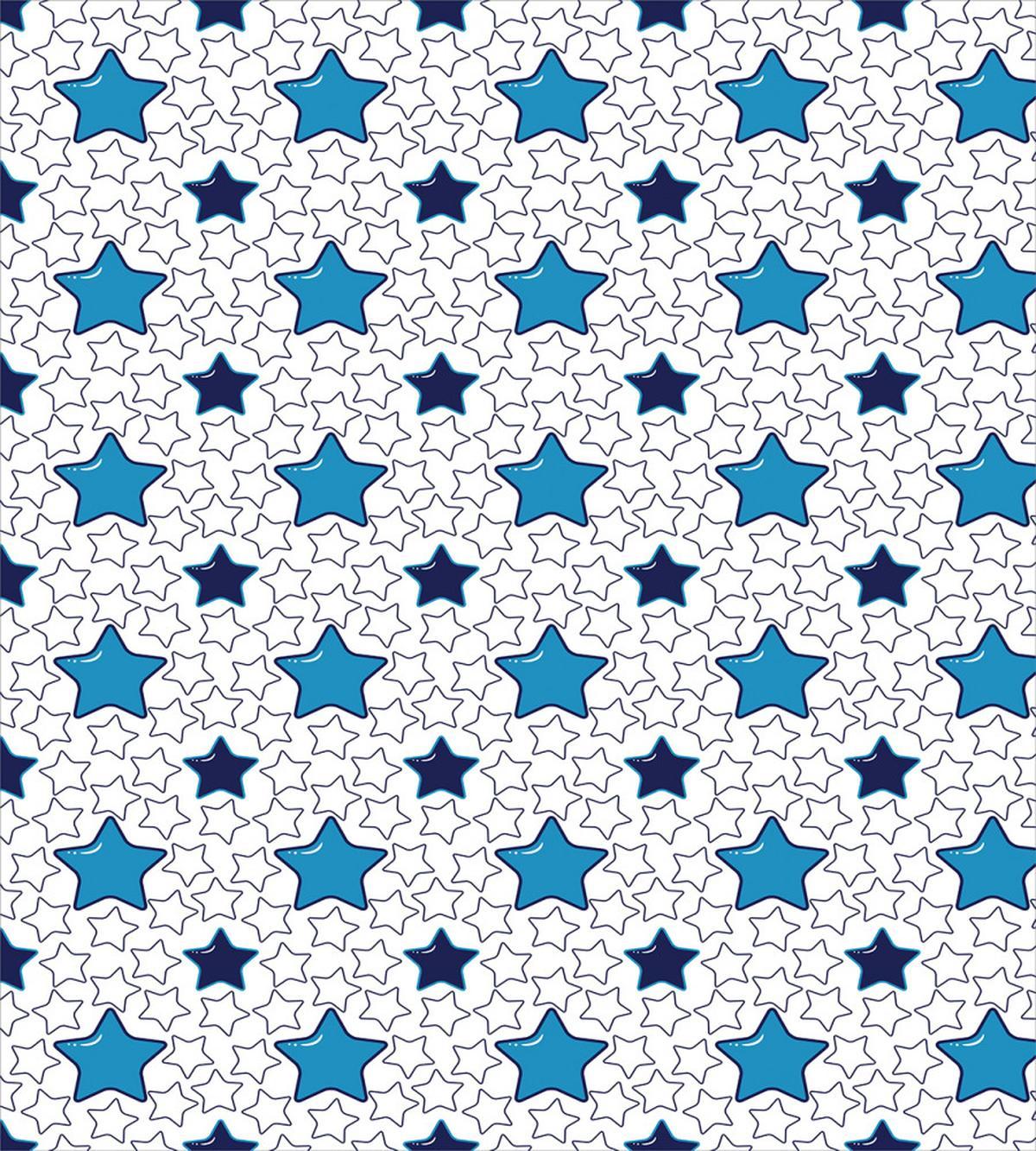 Blue Toned Cartoon Motifs — Pattern