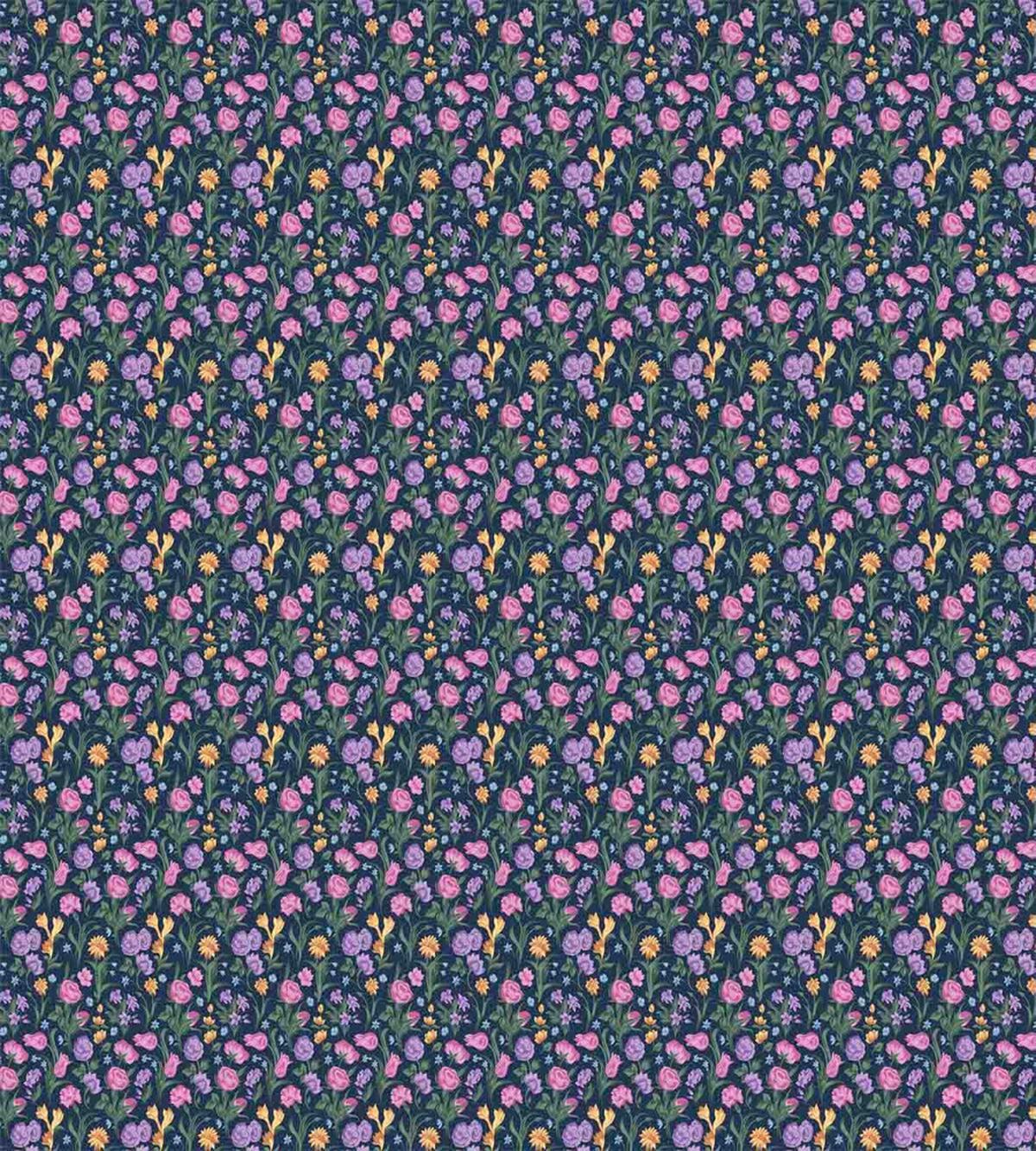 Tulips and Violet Pansy — Pattern