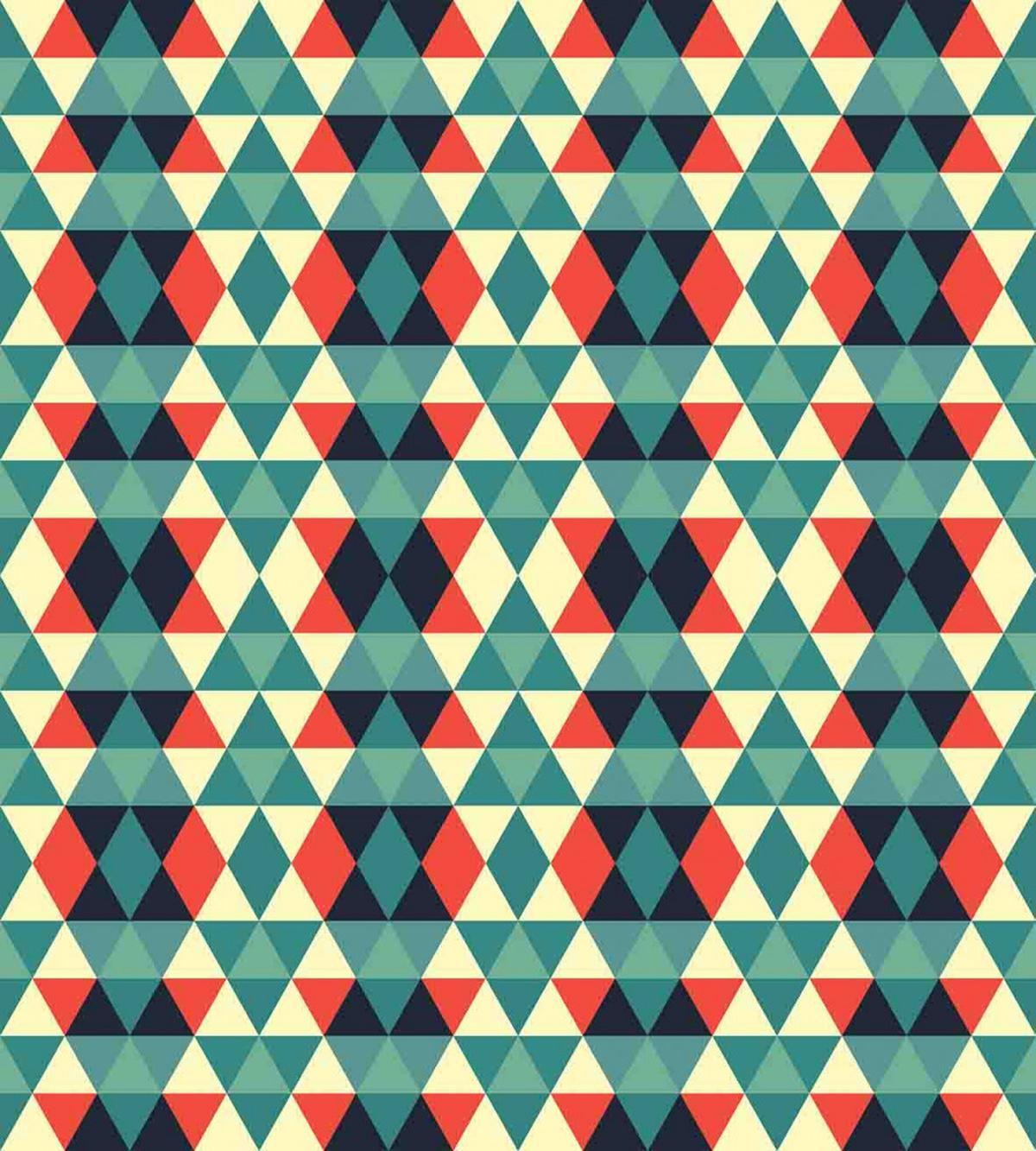 Colorful Grid Retro Style — Pattern