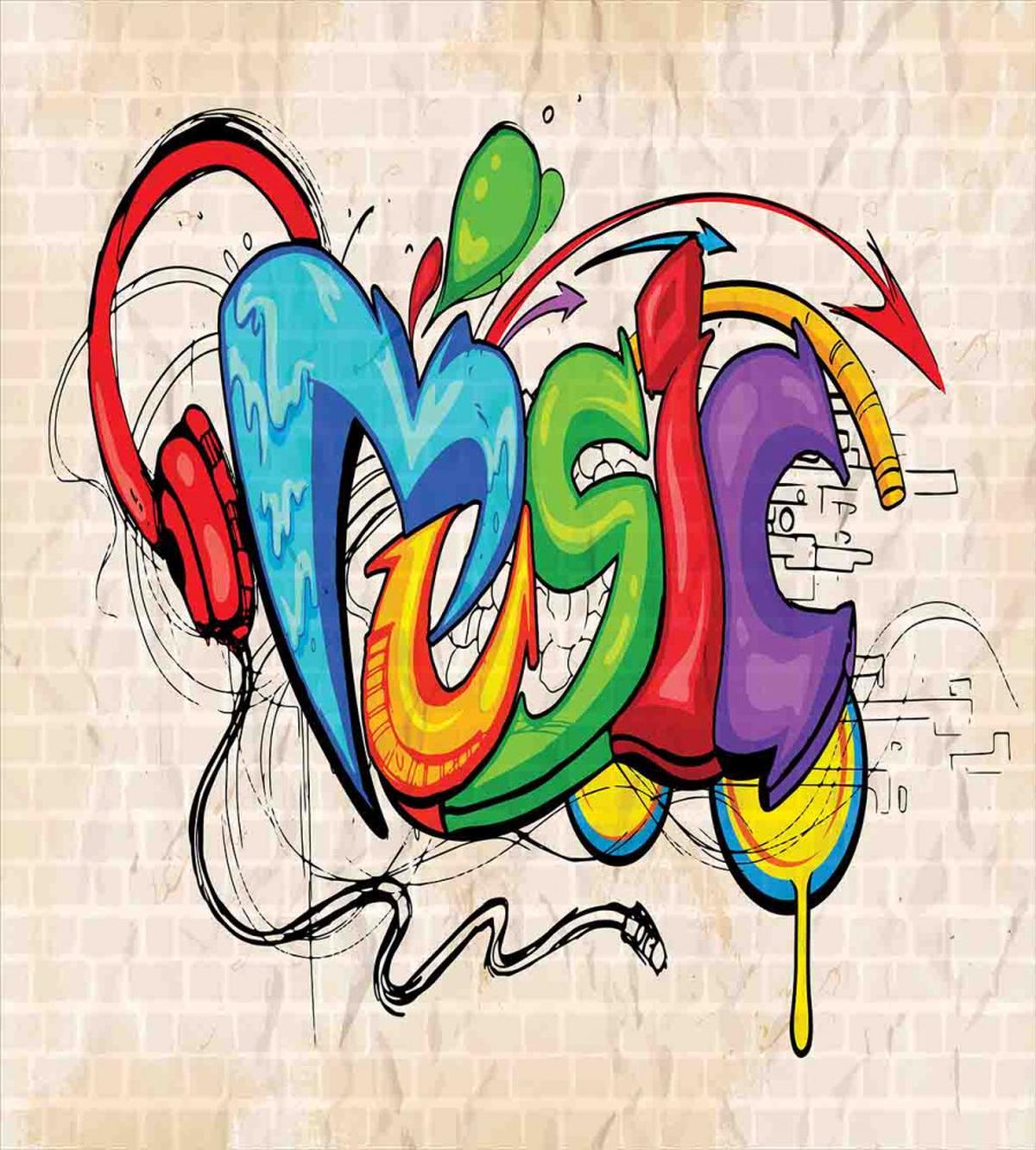 Music Graffiti Hip Hop — Pattern