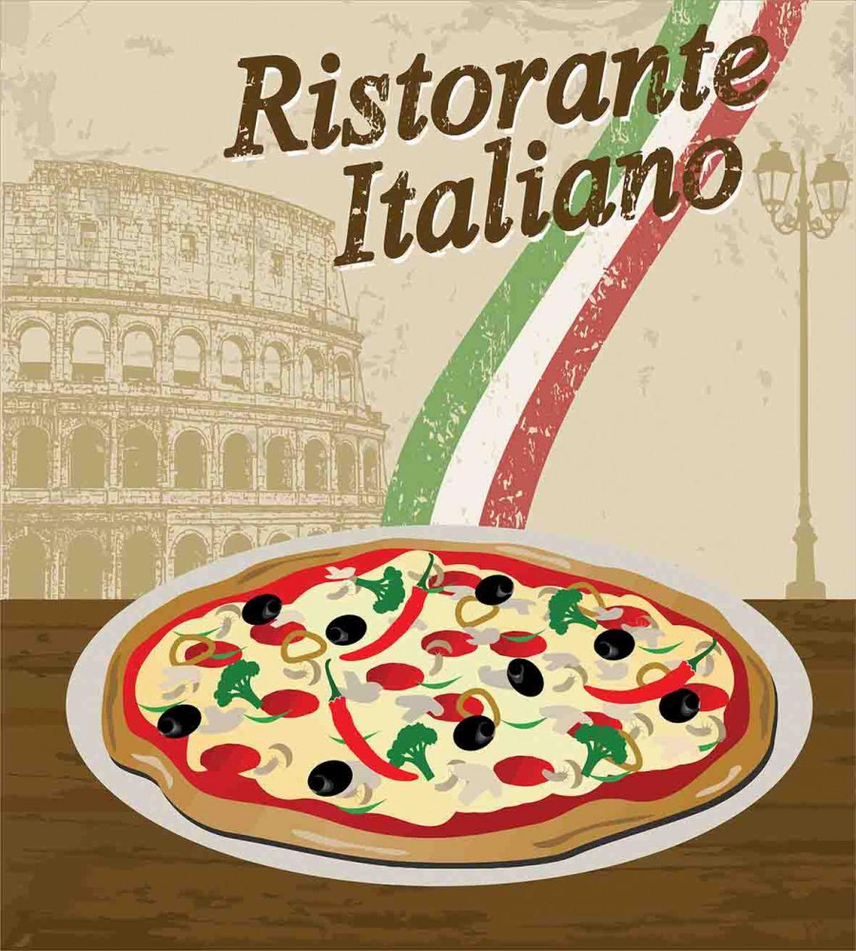 Italian Food Colloseum — Pattern
