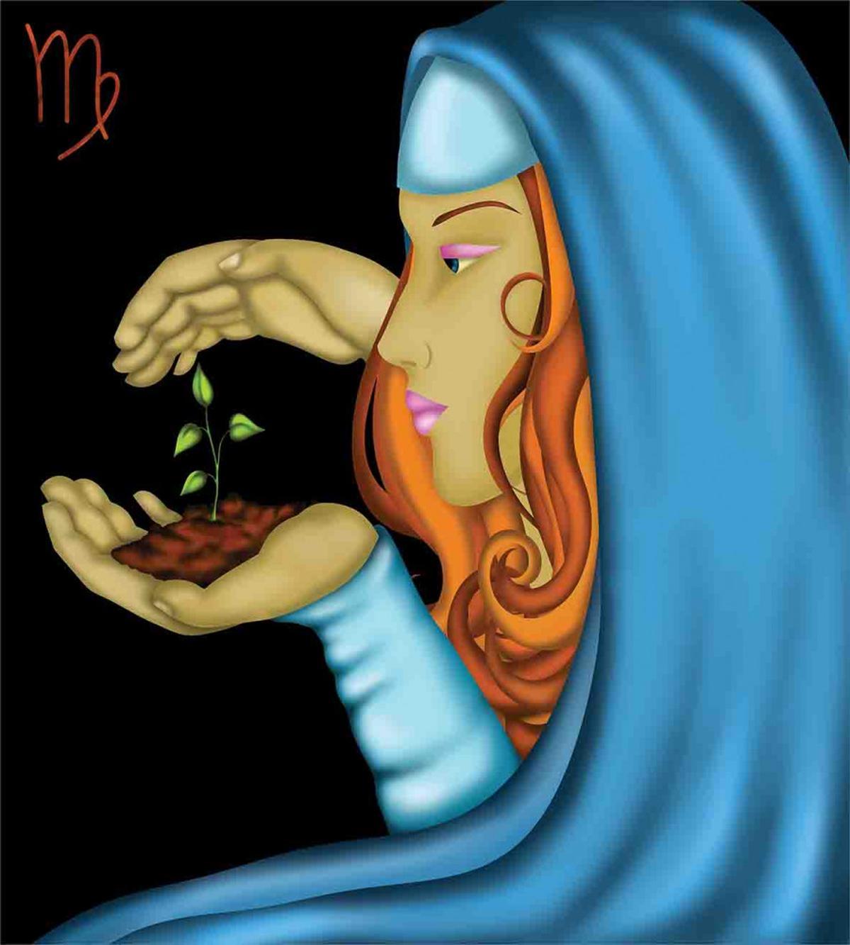 Virgo Lady Face — Pattern
