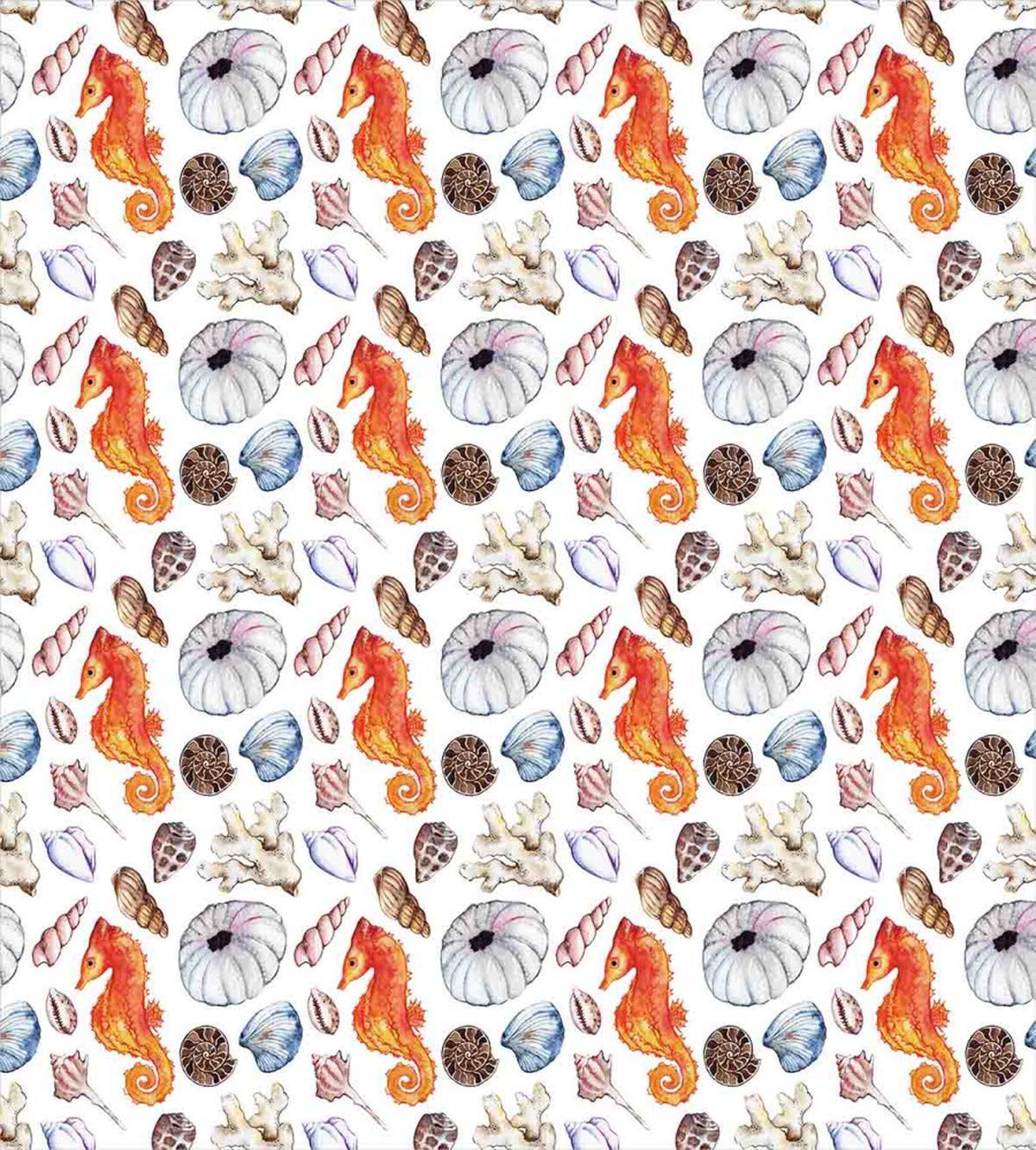 Shell Crabs Seahorse — Pattern