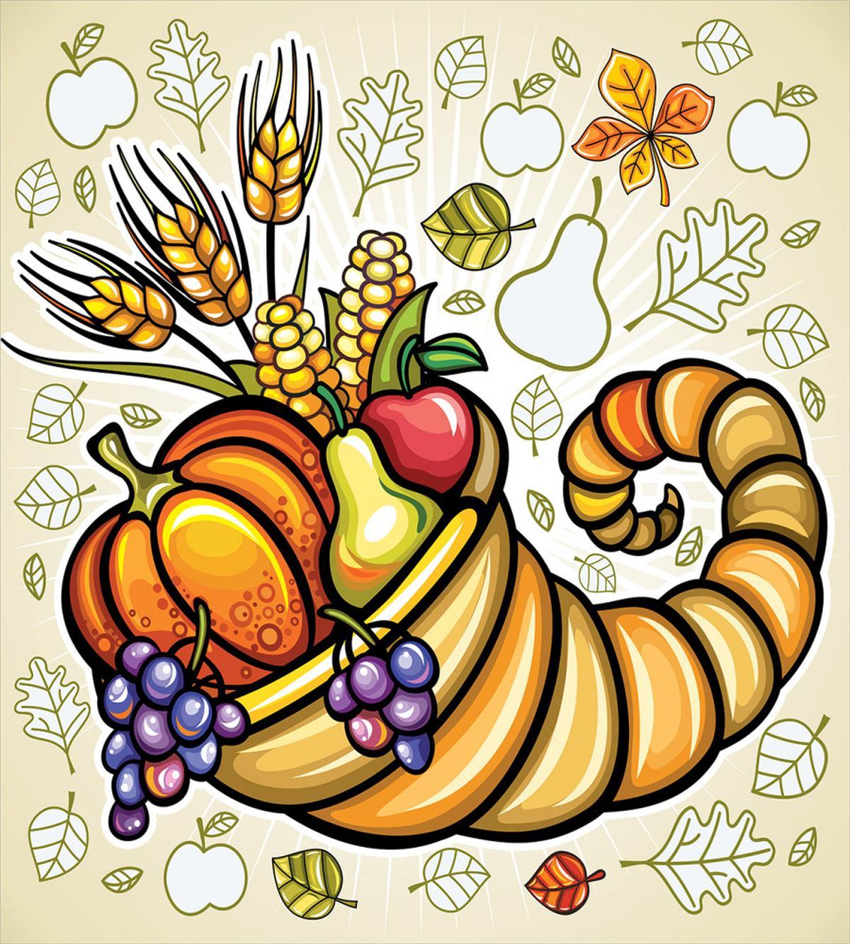 Cornucopia Theme Food — Pattern