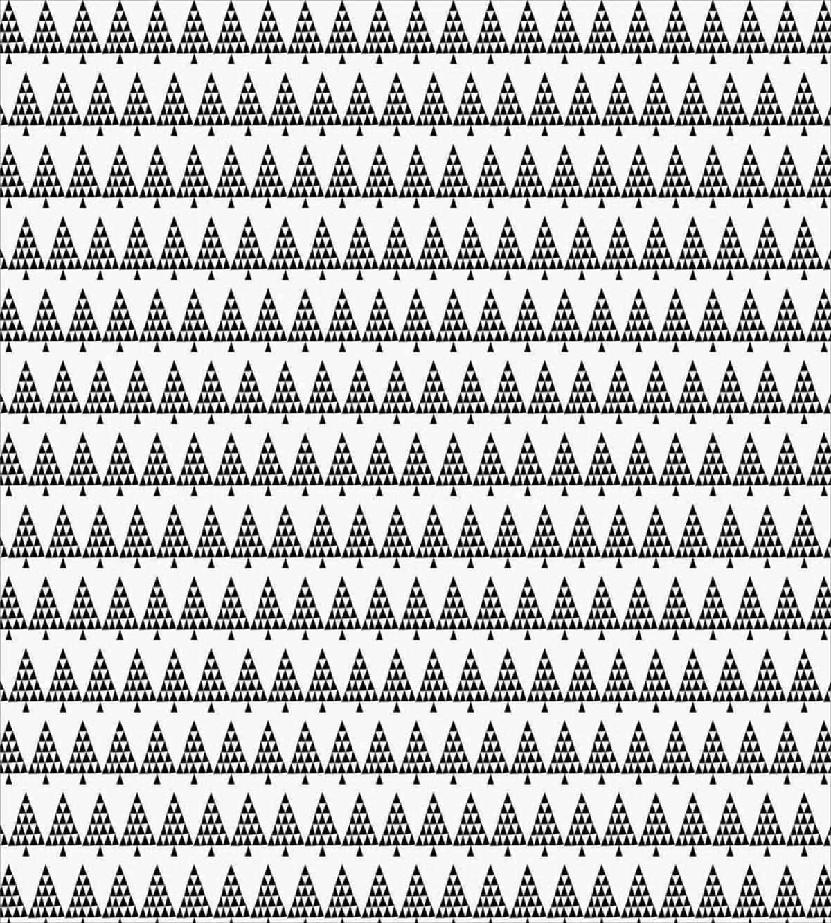 Geometric Fir Woodland Design — Pattern