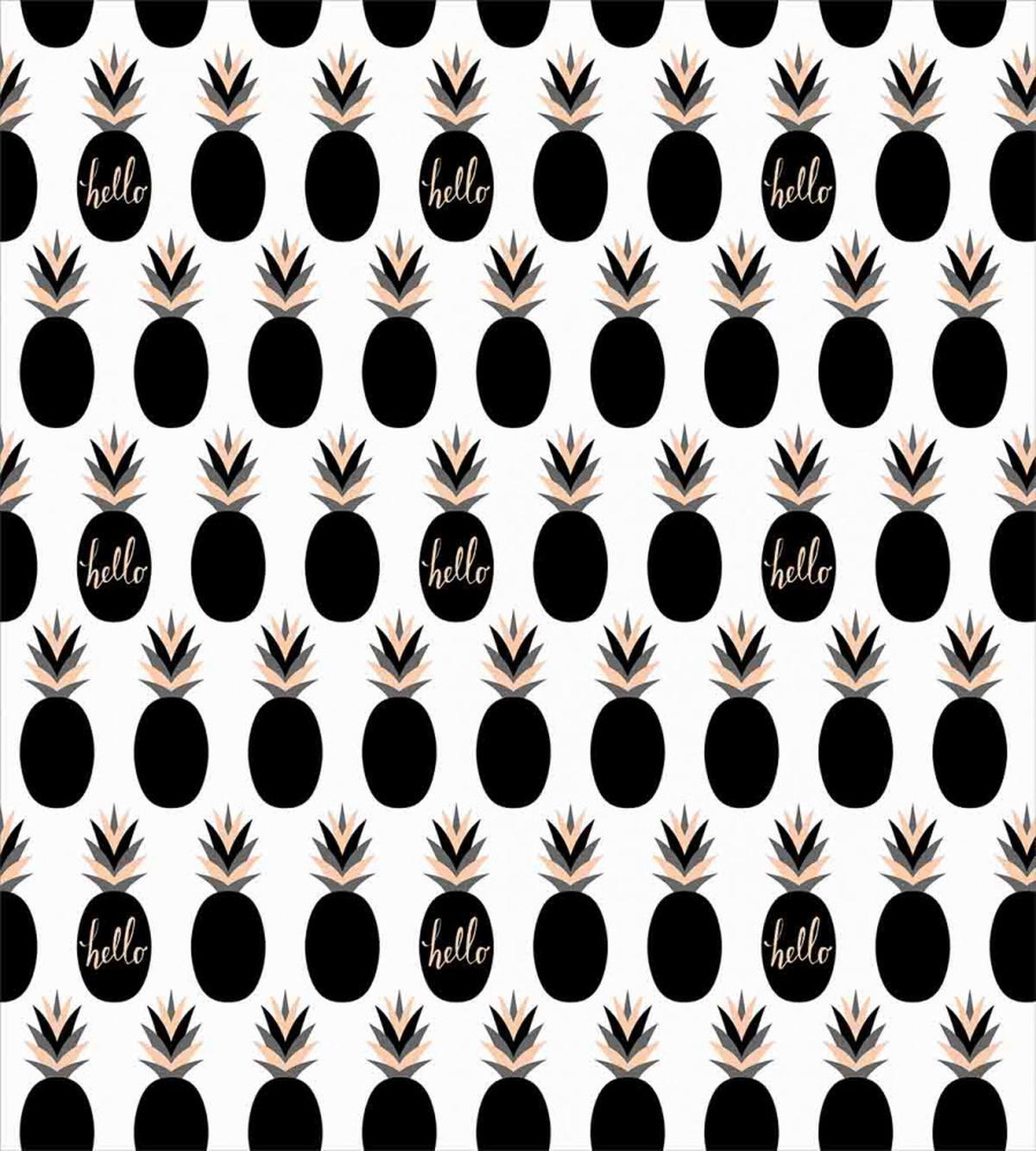 Hello Wording Pineapples — Pattern