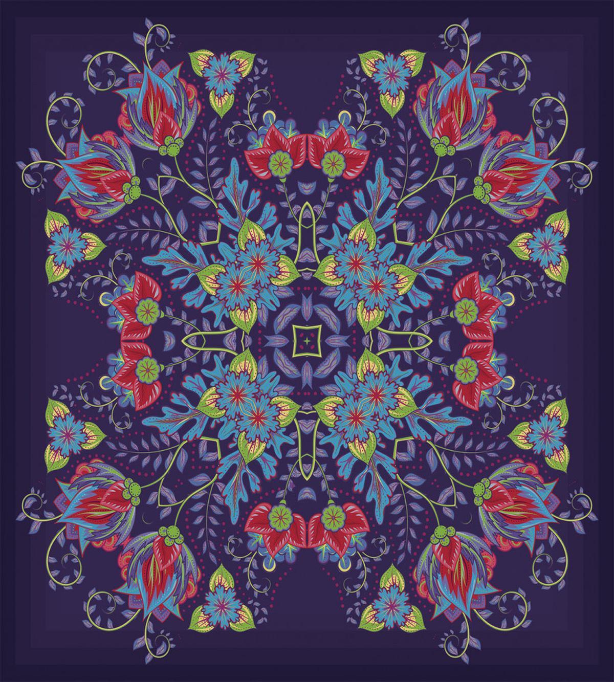 Bohemian Floral Bouquet — Pattern