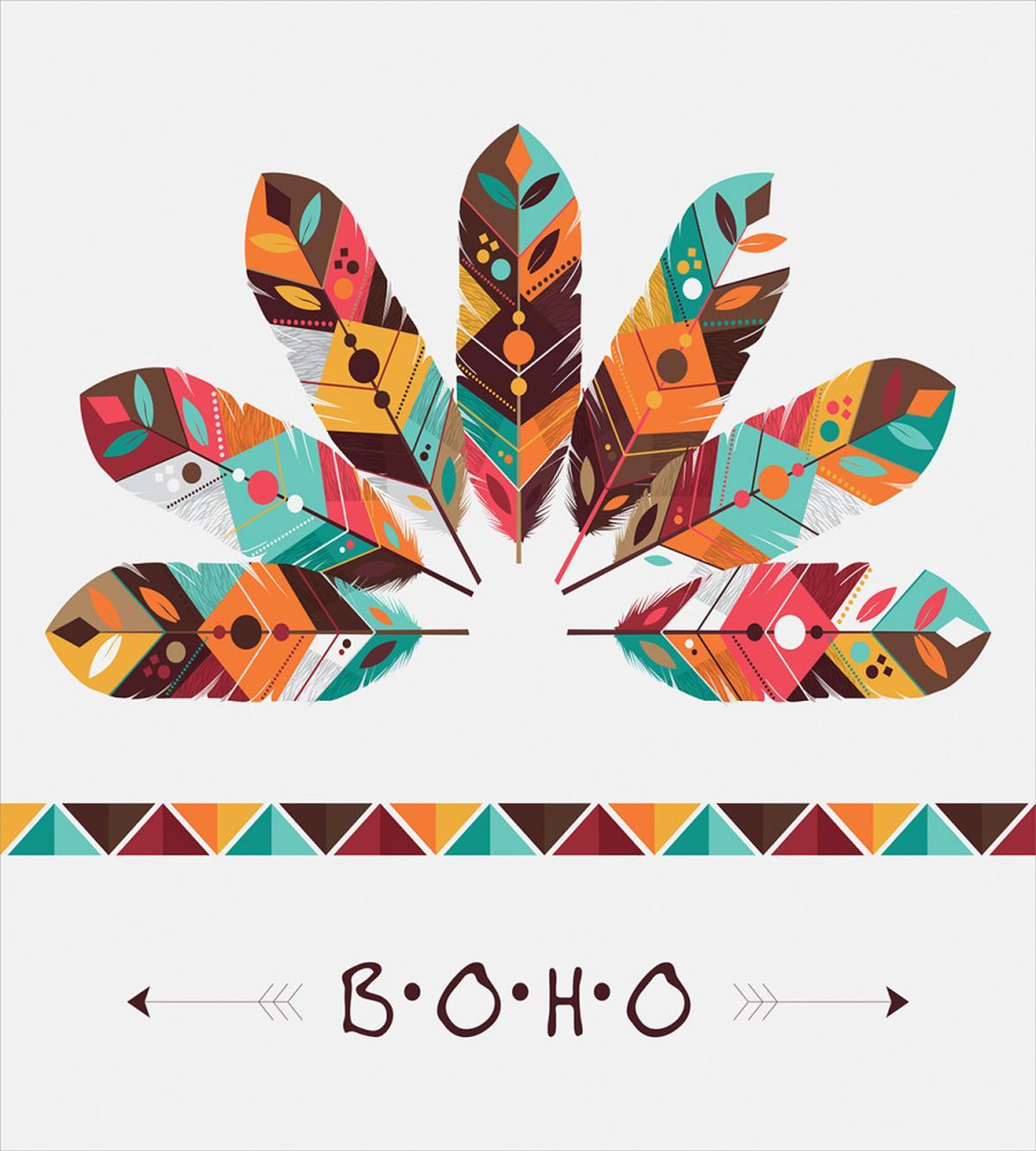 Pastel Colored Plumes — Pattern