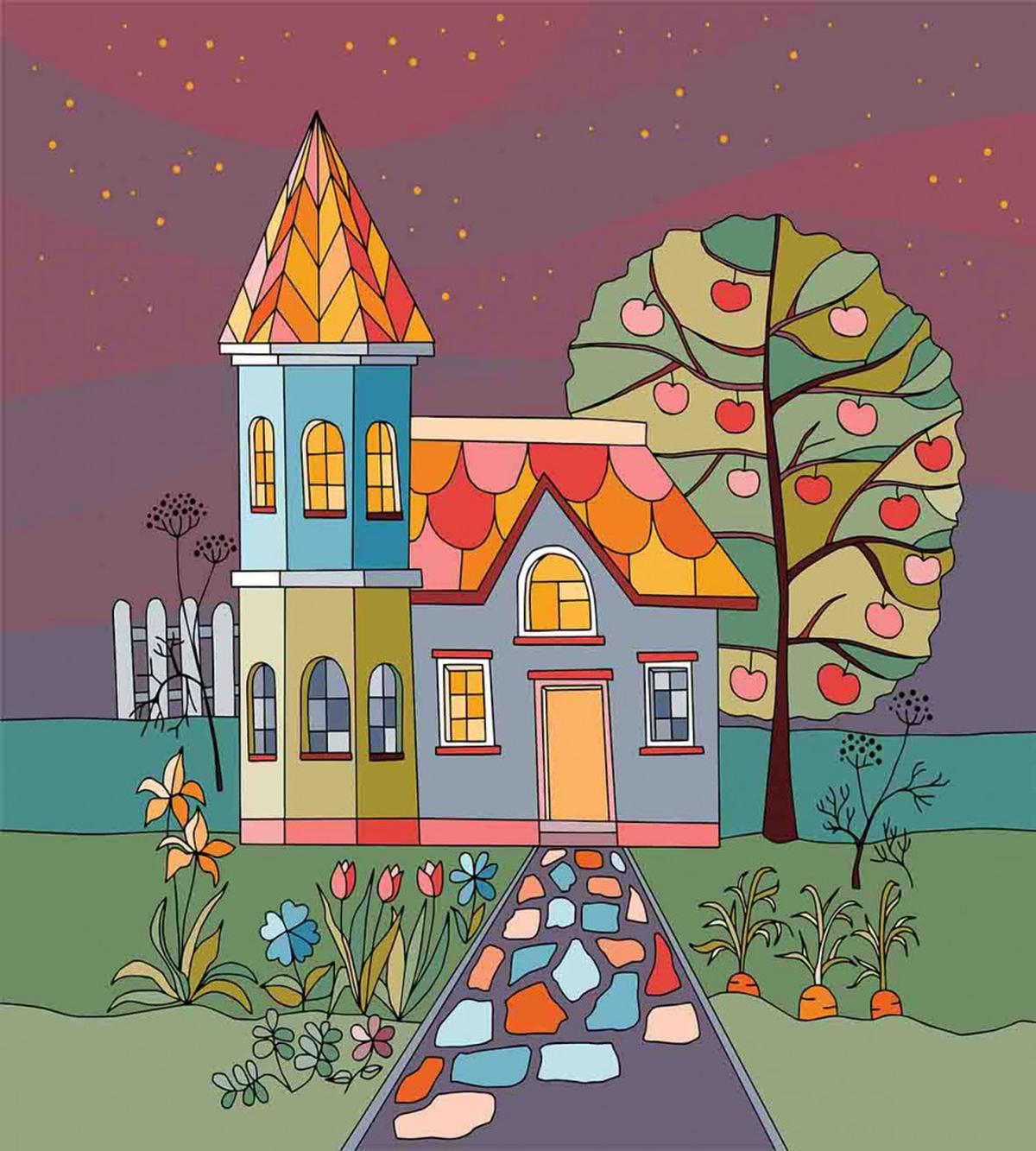 Country House with a Garden — Pattern