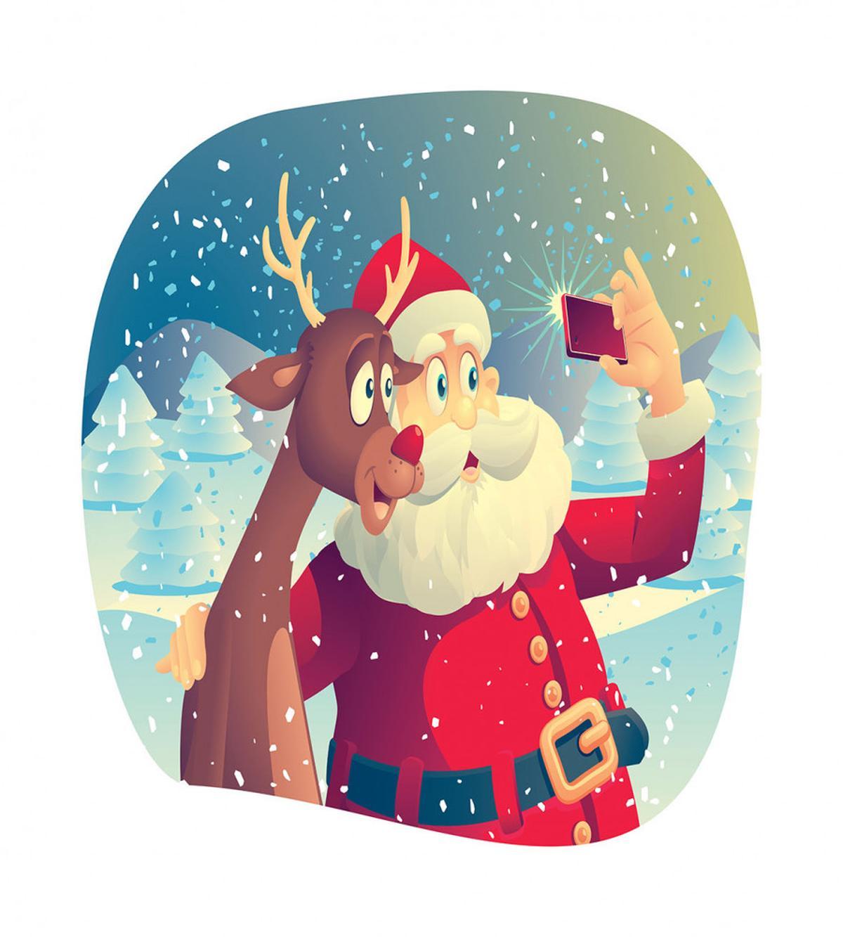 Cellphone Funny Selfie — Pattern
