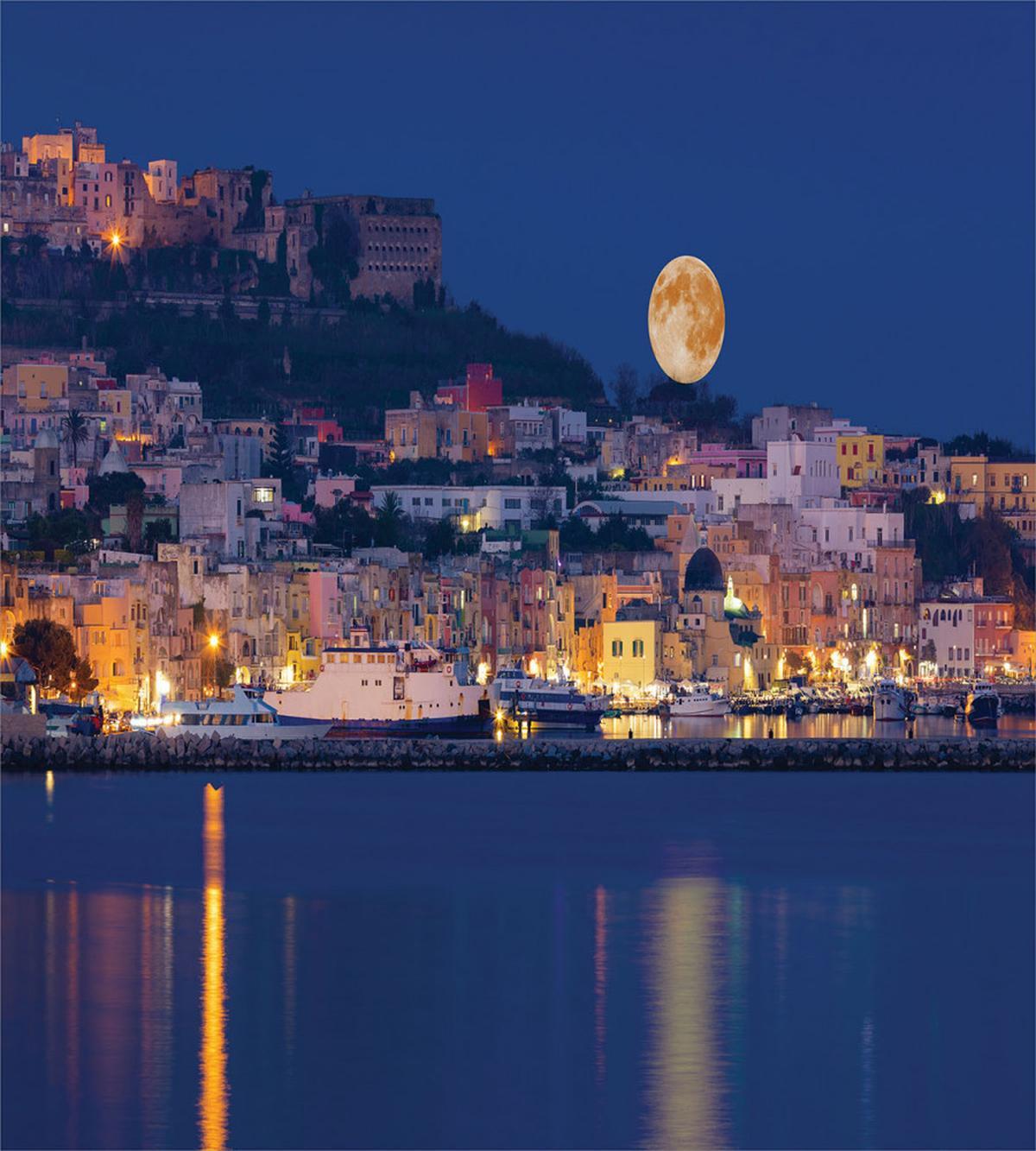 Full Moon Coast Sea — Pattern
