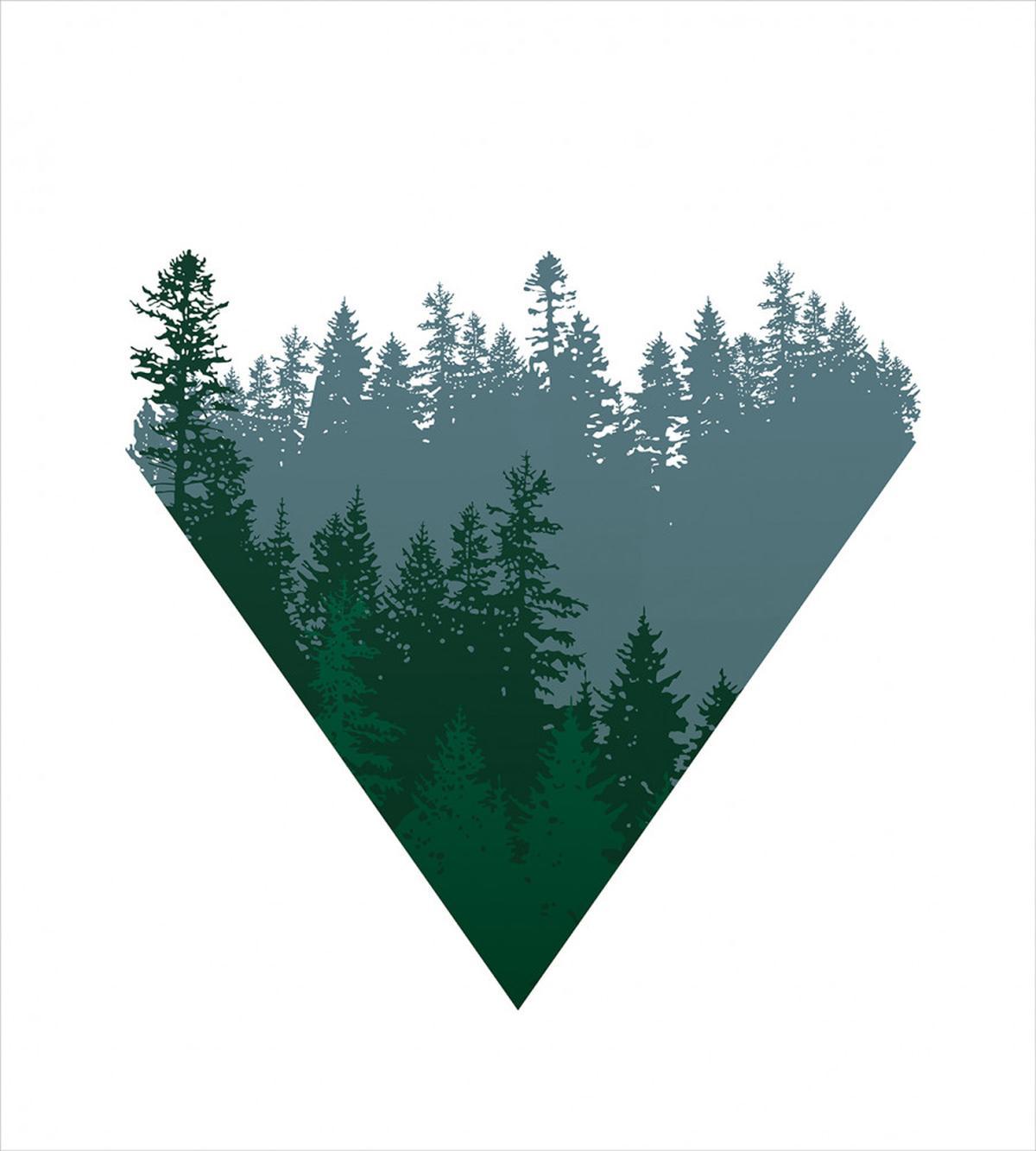 Coniferous Tree Design — Pattern