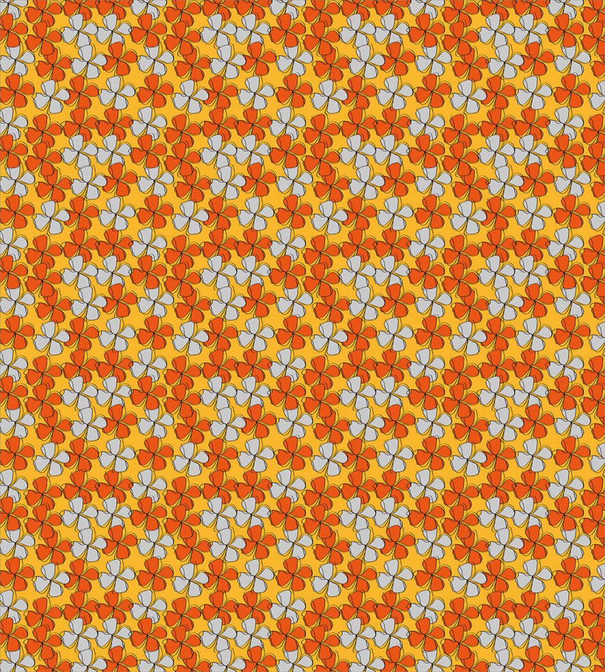 Abstract Autumn Flora — Pattern