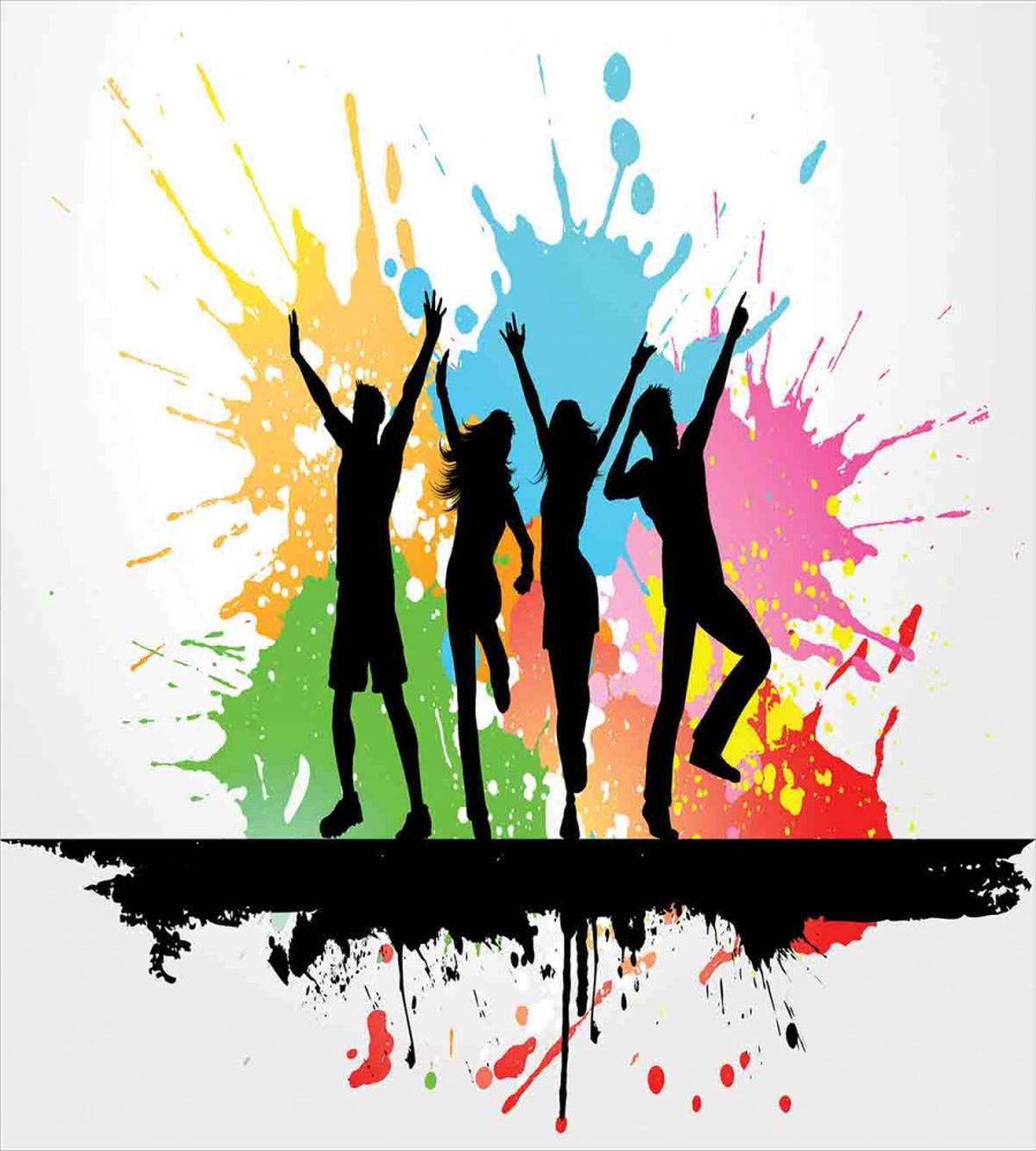Dance Party People Colors — Pattern