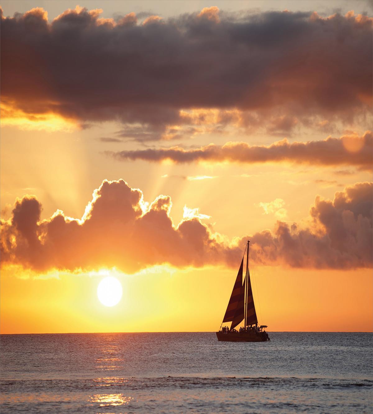 Boat in Sewith Sunset — Pattern