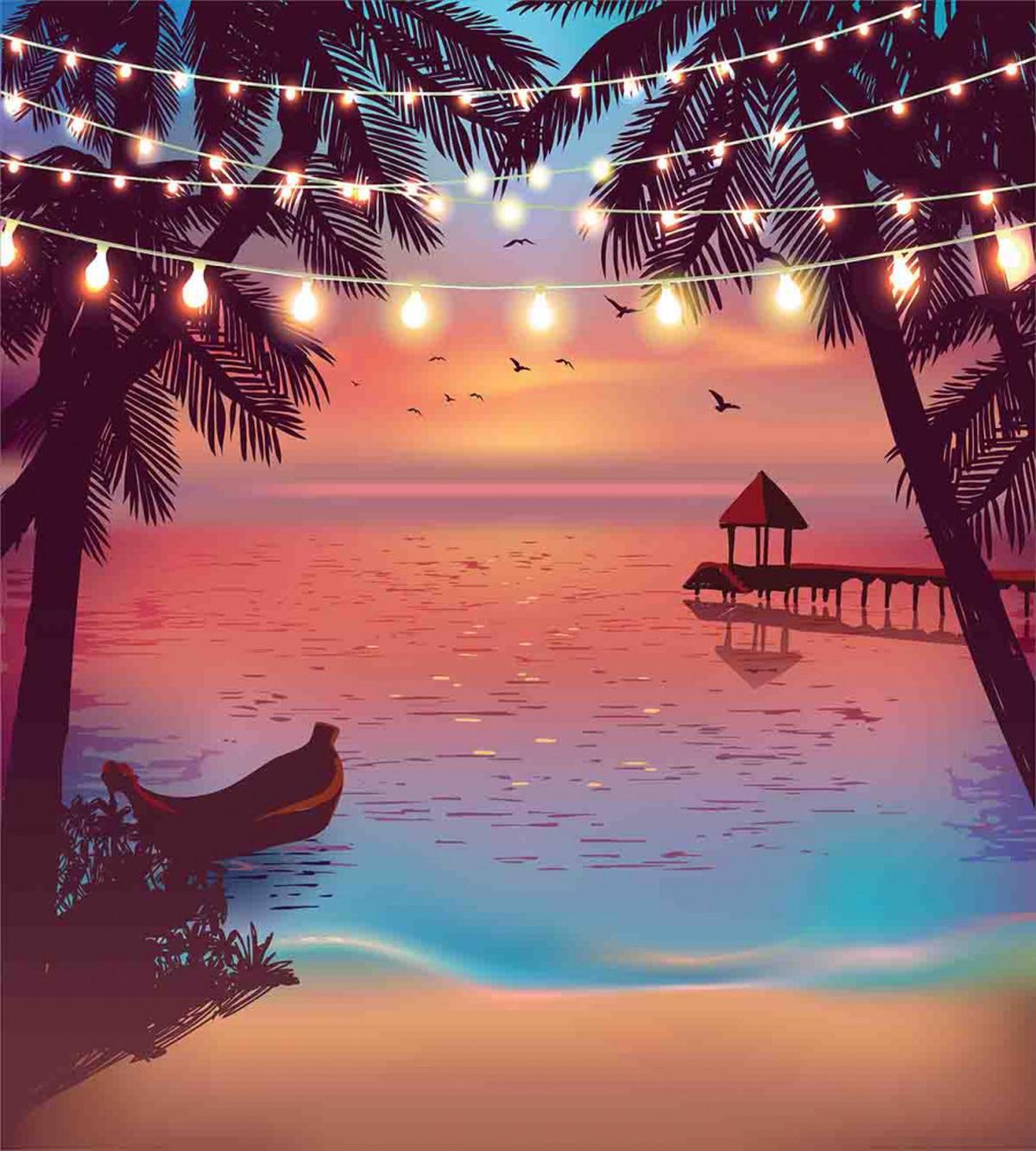 Mystic Evening Beach — Pattern