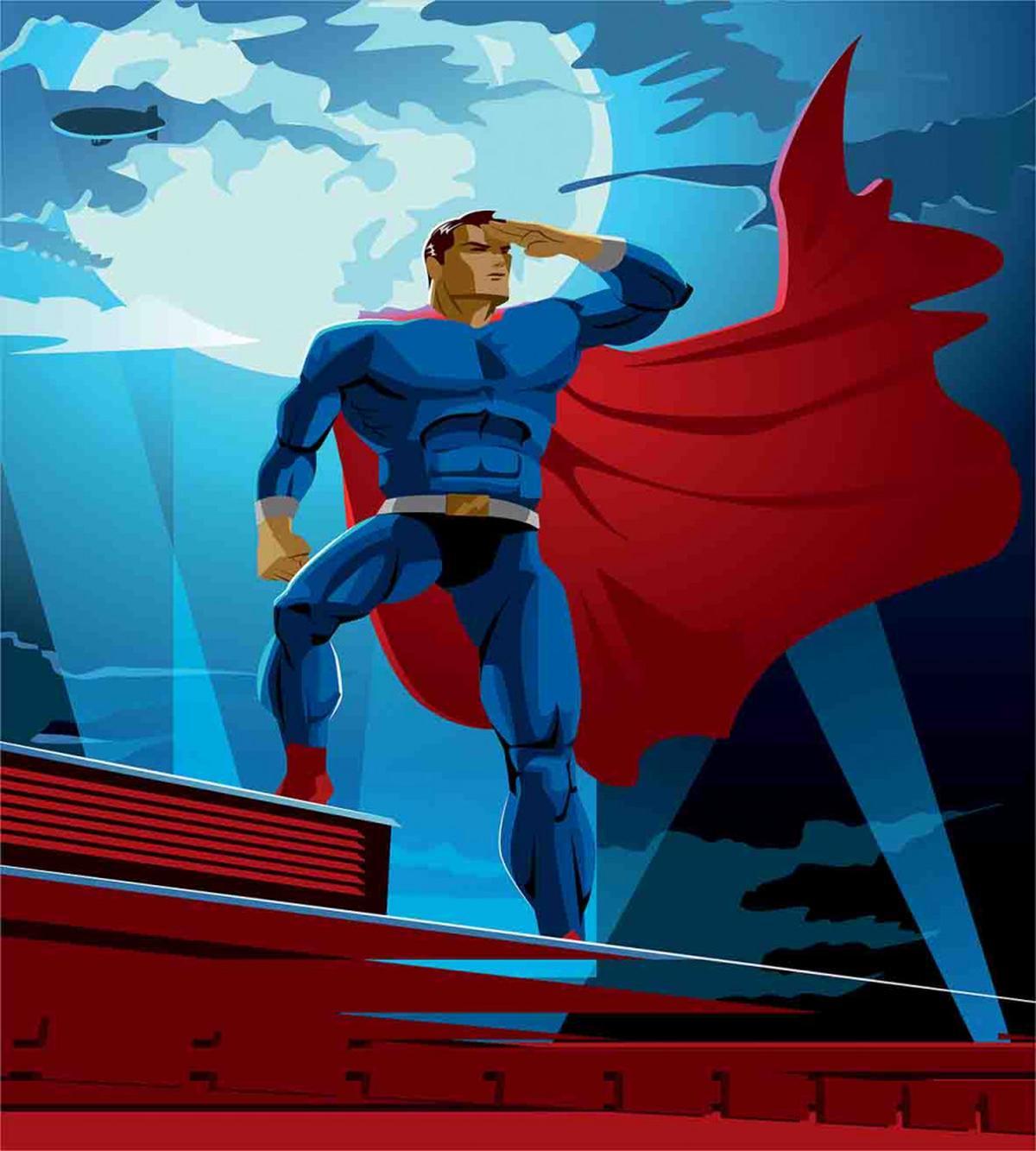 Retro Cartoon Heros — Pattern