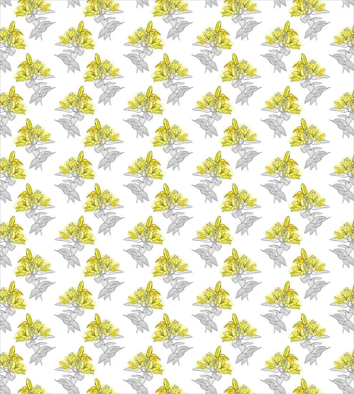 Lily Flowers Sketch Artwork — Pattern