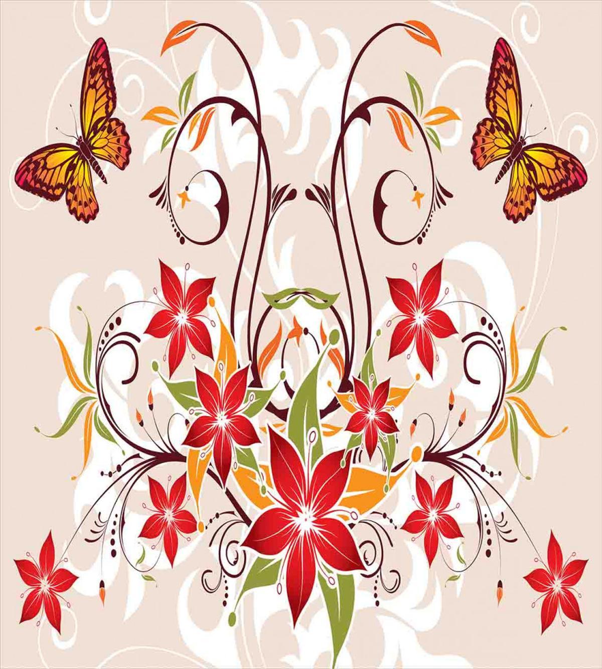 Blossoms Bouquet Botany — Pattern