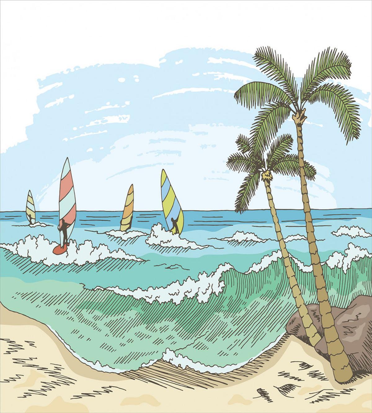 Windsurfing Sketch — Pattern
