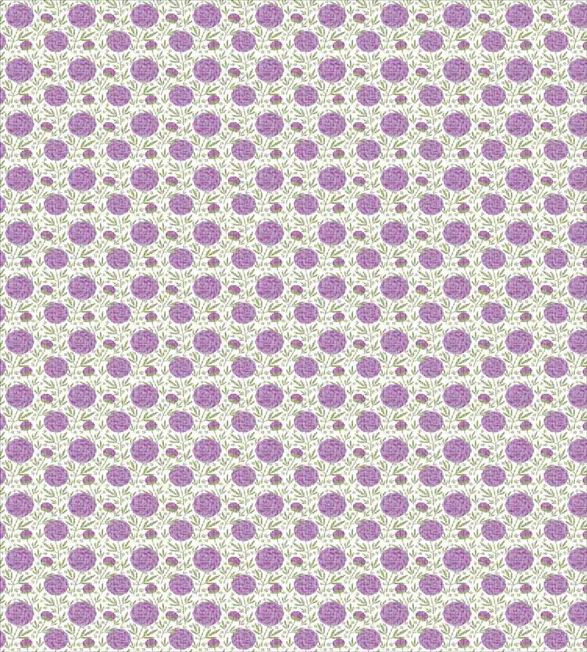 Floral Pixel-Like Dots — Pattern
