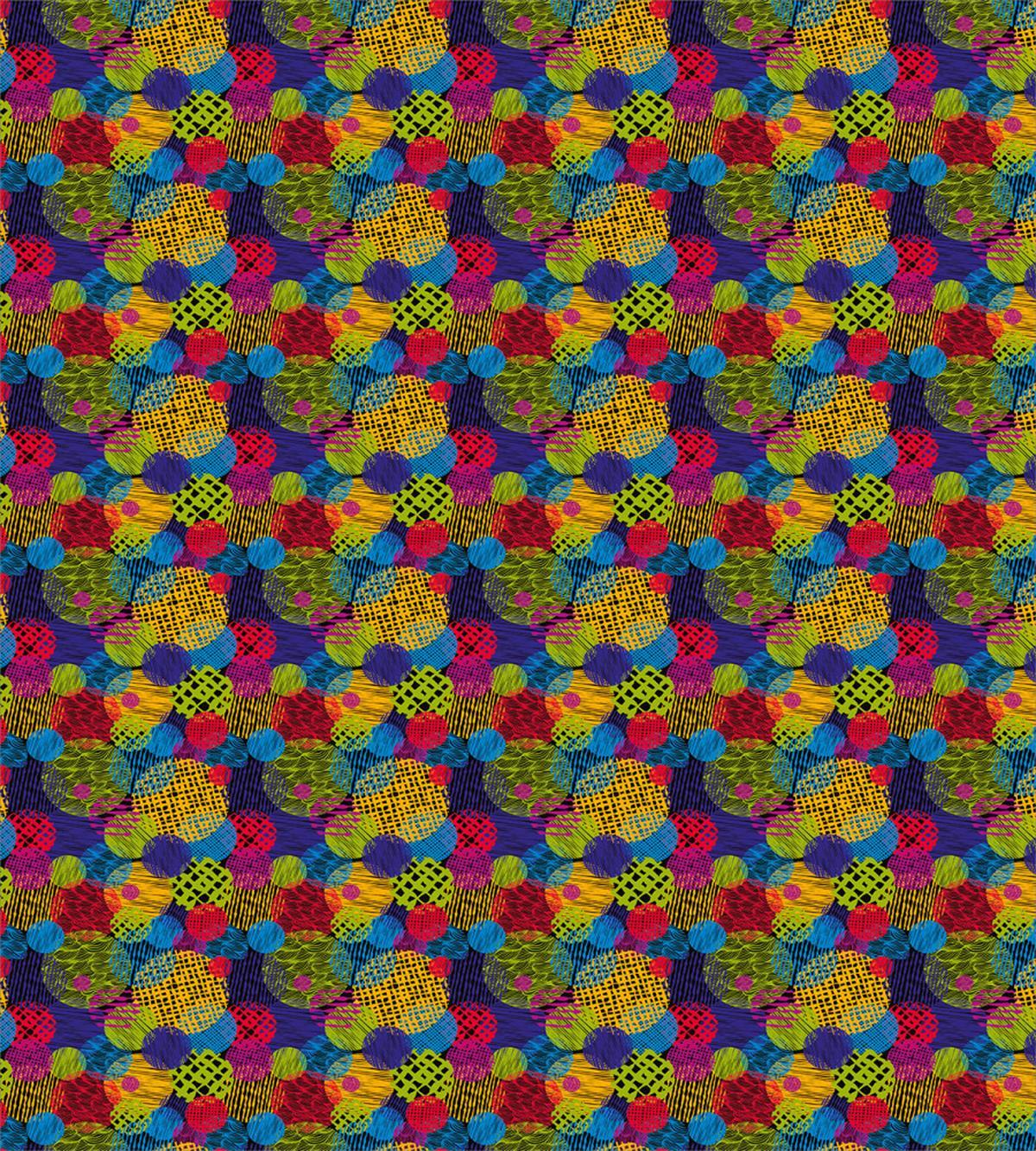 Circle Grunge Colorful — Pattern