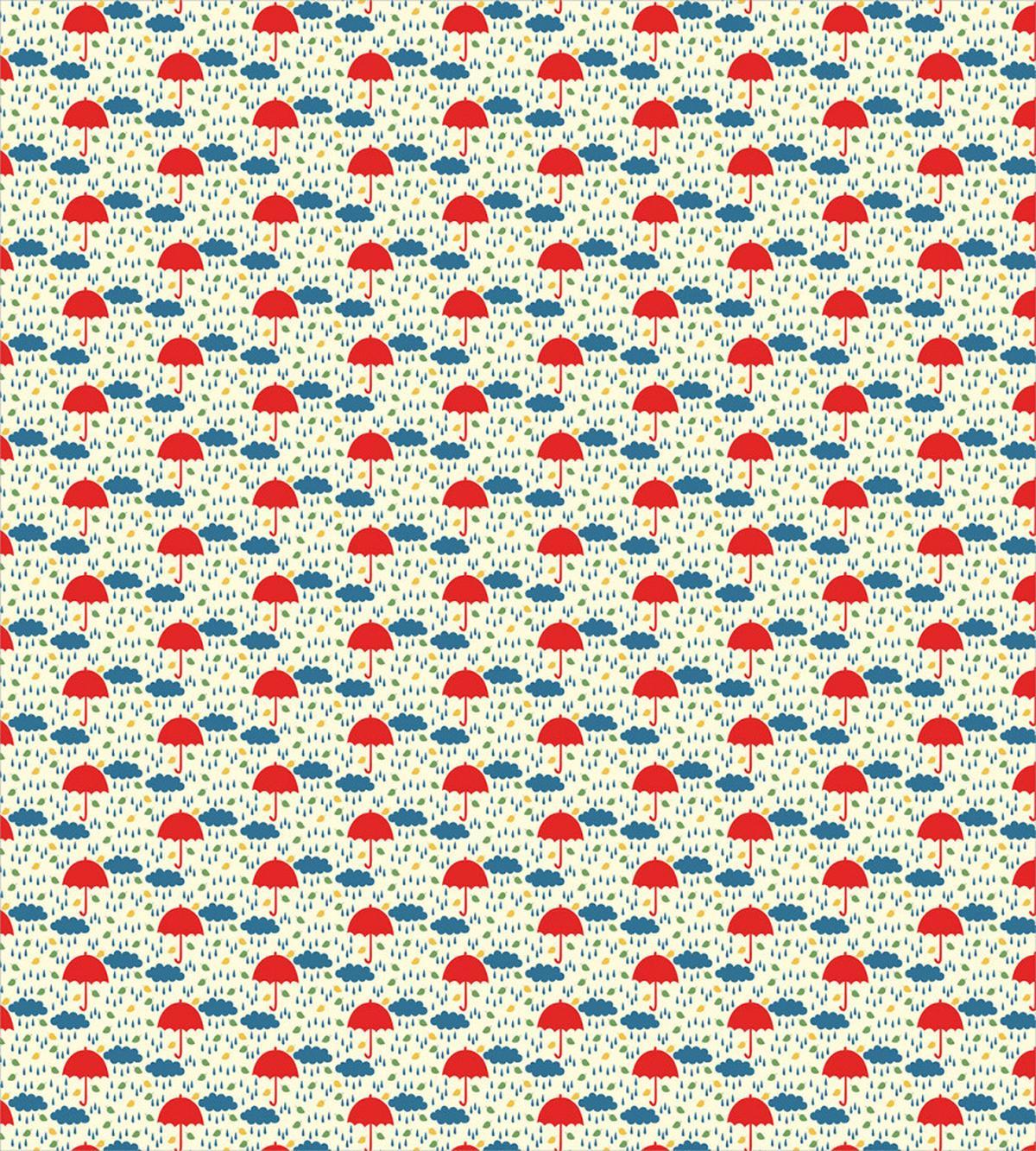 Childish Autumn Drop Umbrellas — Pattern
