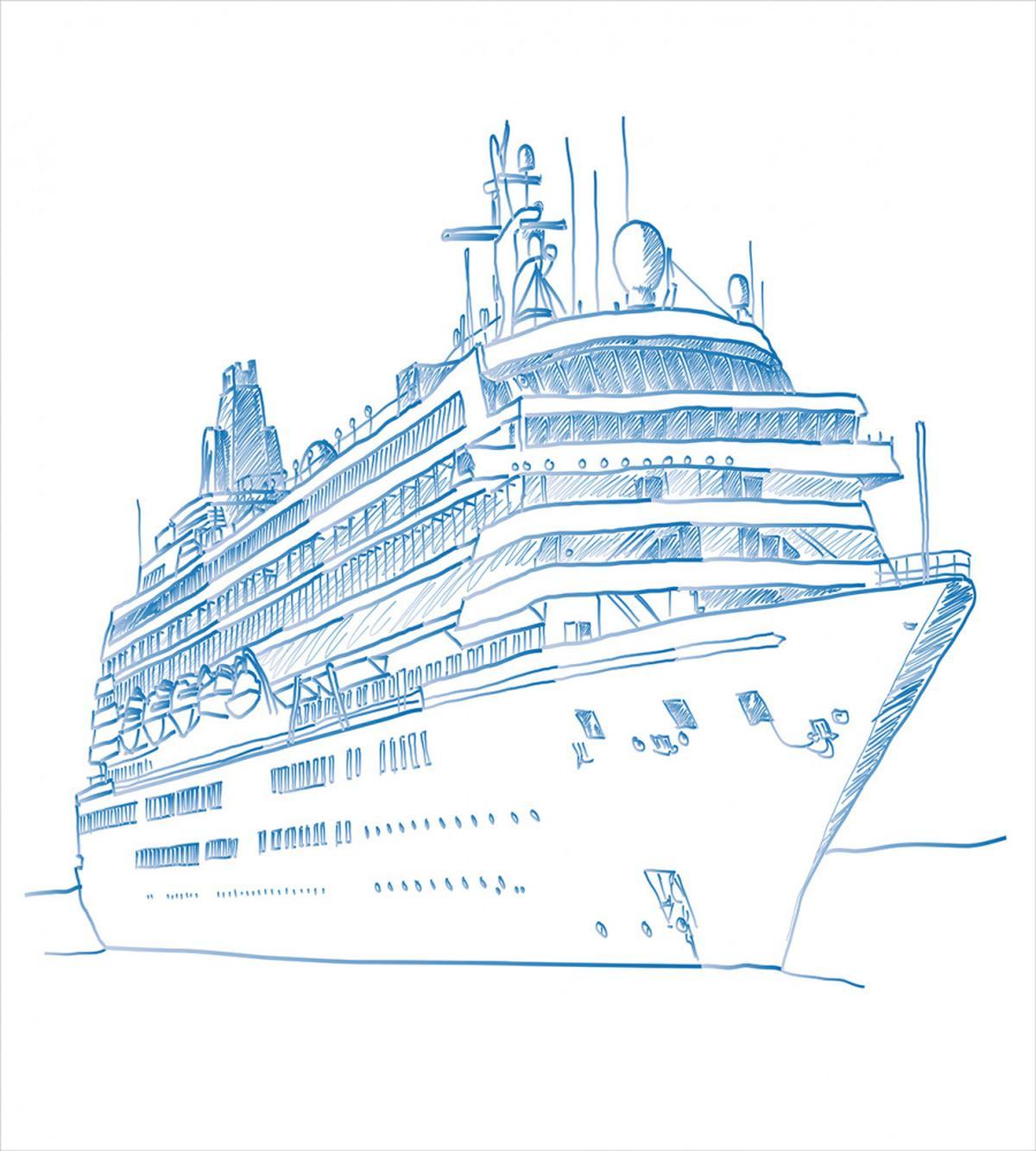 Cruise Liner Boat Travel — Pattern